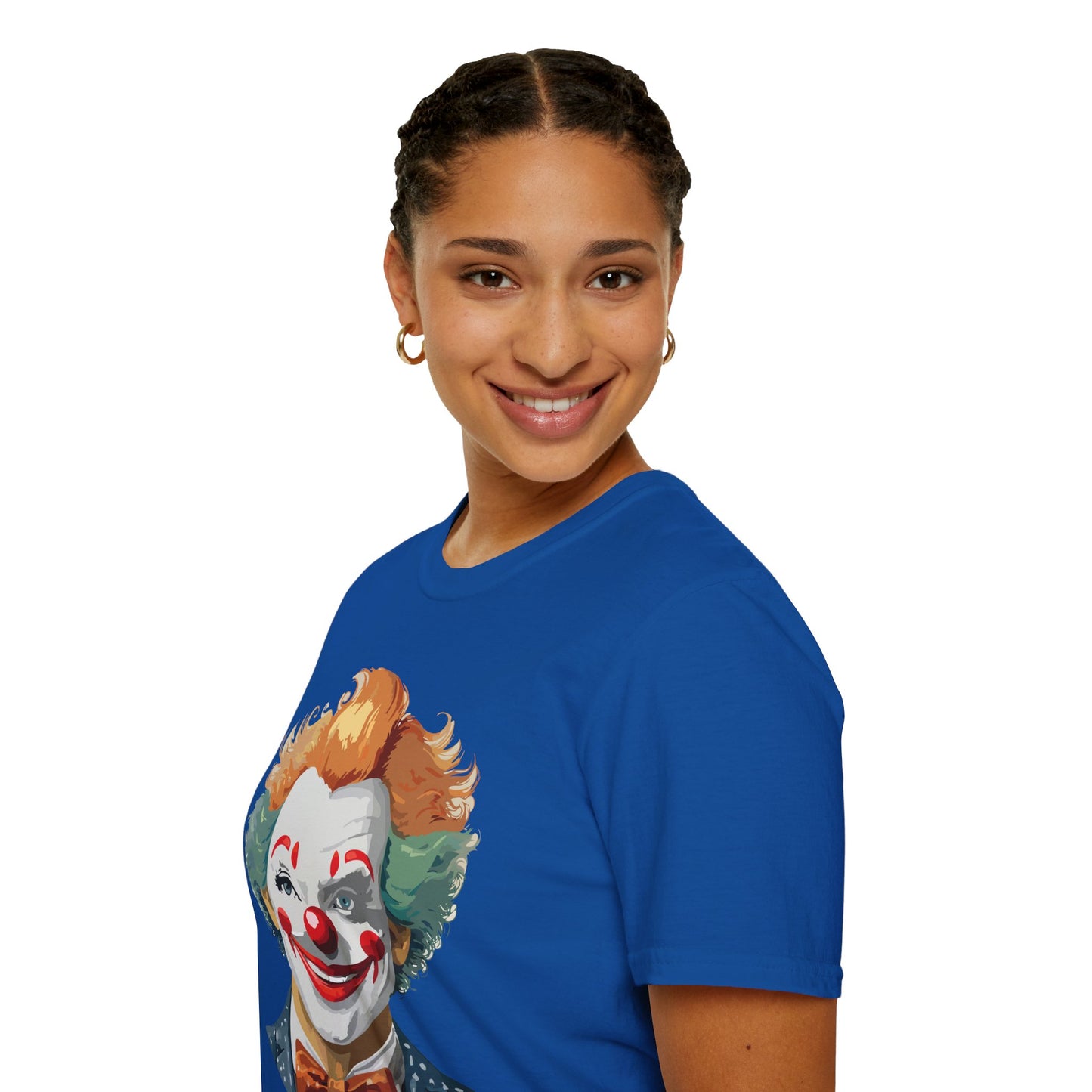 Clown Shirt, T Shirt with Clown, Funny Man Shirt, Tee Shirt with Funny Man, Circus Shirt, Shirt with Circus, Scary Man Shirt, Shirt with Scary Man