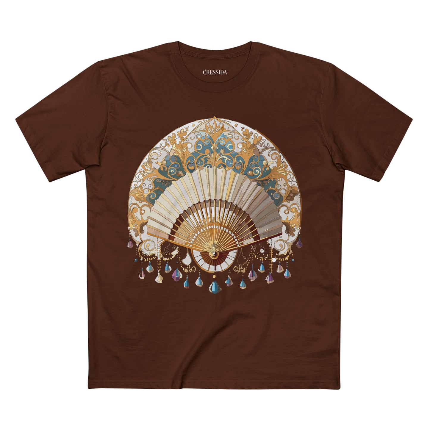 Fan shirt, Shirt with Fan, Tee Shirt with Antique Fan