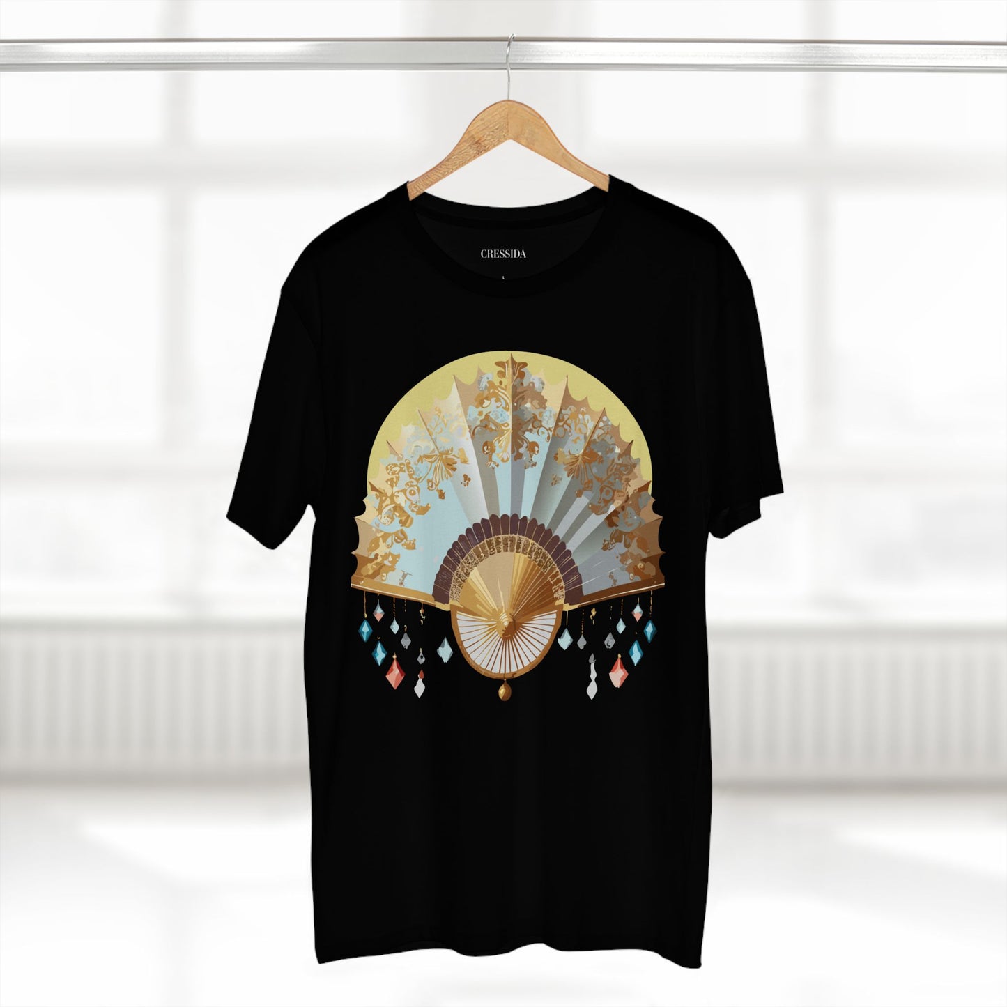 Fan shirt, Shirt with Fan, Tee Shirt with Antique Fan
