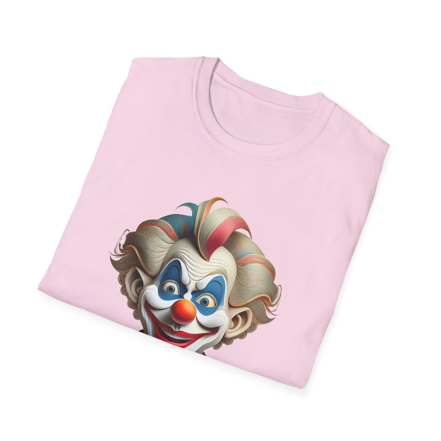 Clown Shirt, T Shirt with Clown, Funny Man Shirt, Tee Shirt with Funny Man, Circus Shirt, Shirt with Circus, Scary Man Shirt, Shirt with Scary Man
