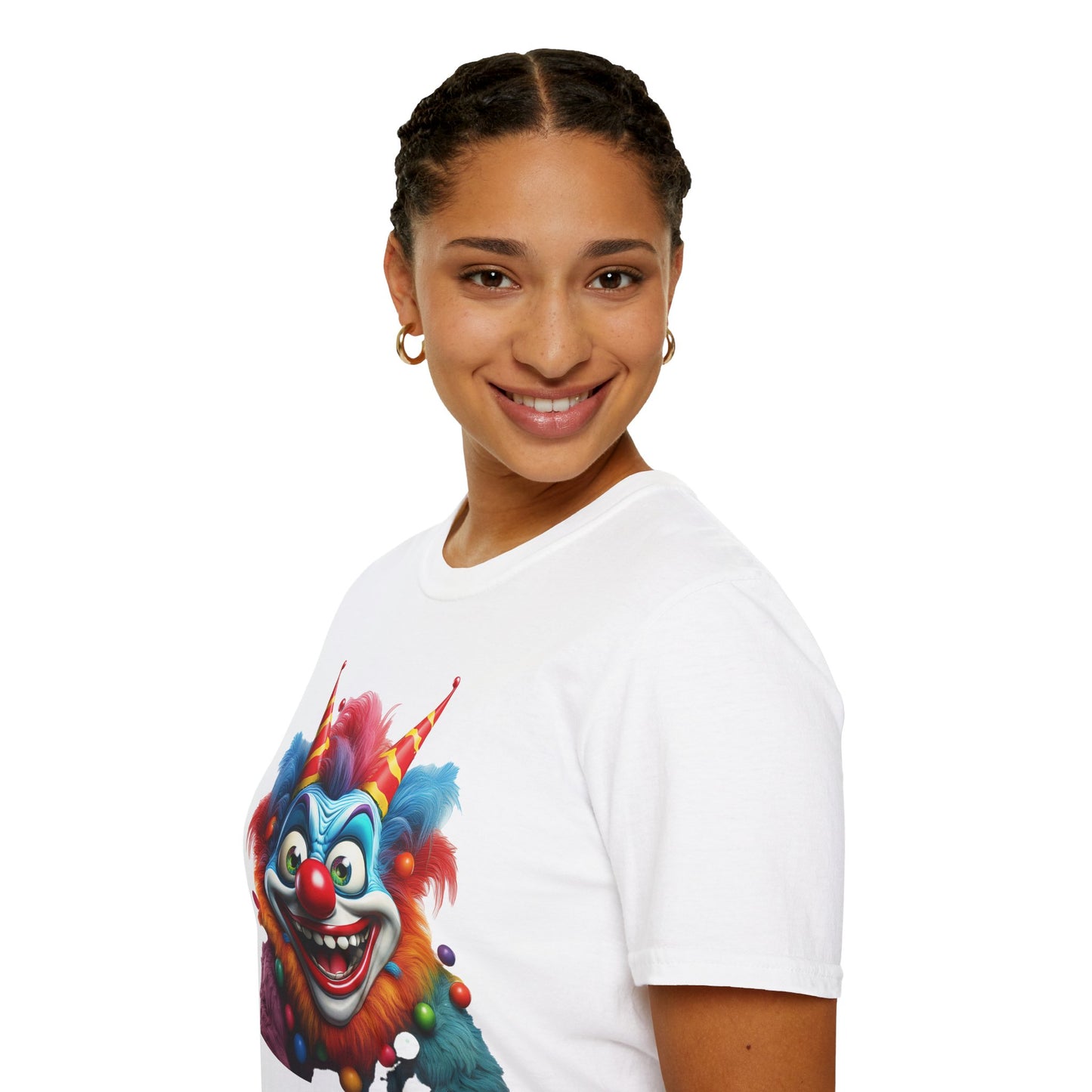 Clown Shirt, T Shirt with Clown, Funny Man Shirt, Tee Shirt with Funny Man, Circus Shirt, Shirt with Circus, Scary Man Shirt, Shirt with Scary Man