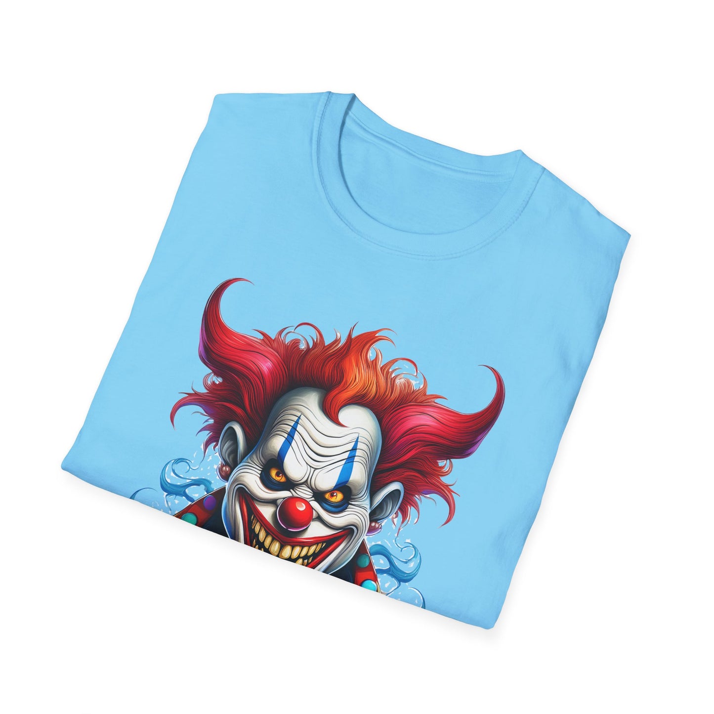 Clown Shirt, T Shirt with Clown, Funny Man Shirt, Tee Shirt with Funny Man, Circus Shirt, Shirt with Circus, Scary Man Shirt, Shirt with Scary Man