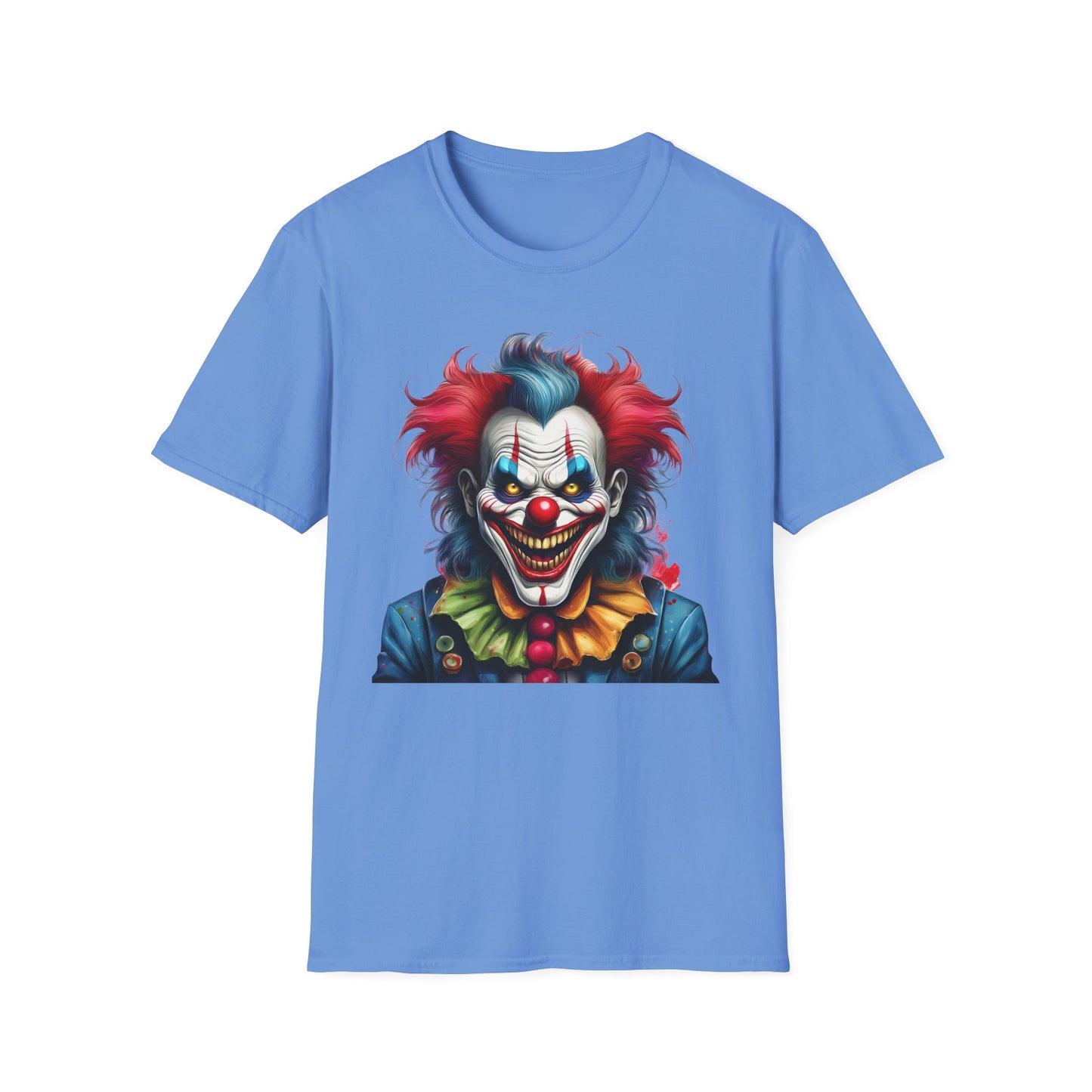 Clown Shirt, T Shirt with Clown, Funny Man Shirt, Tee Shirt with Funny Man, Circus Shirt, Shirt with Circus, Scary Man Shirt, Shirt with Scary Man