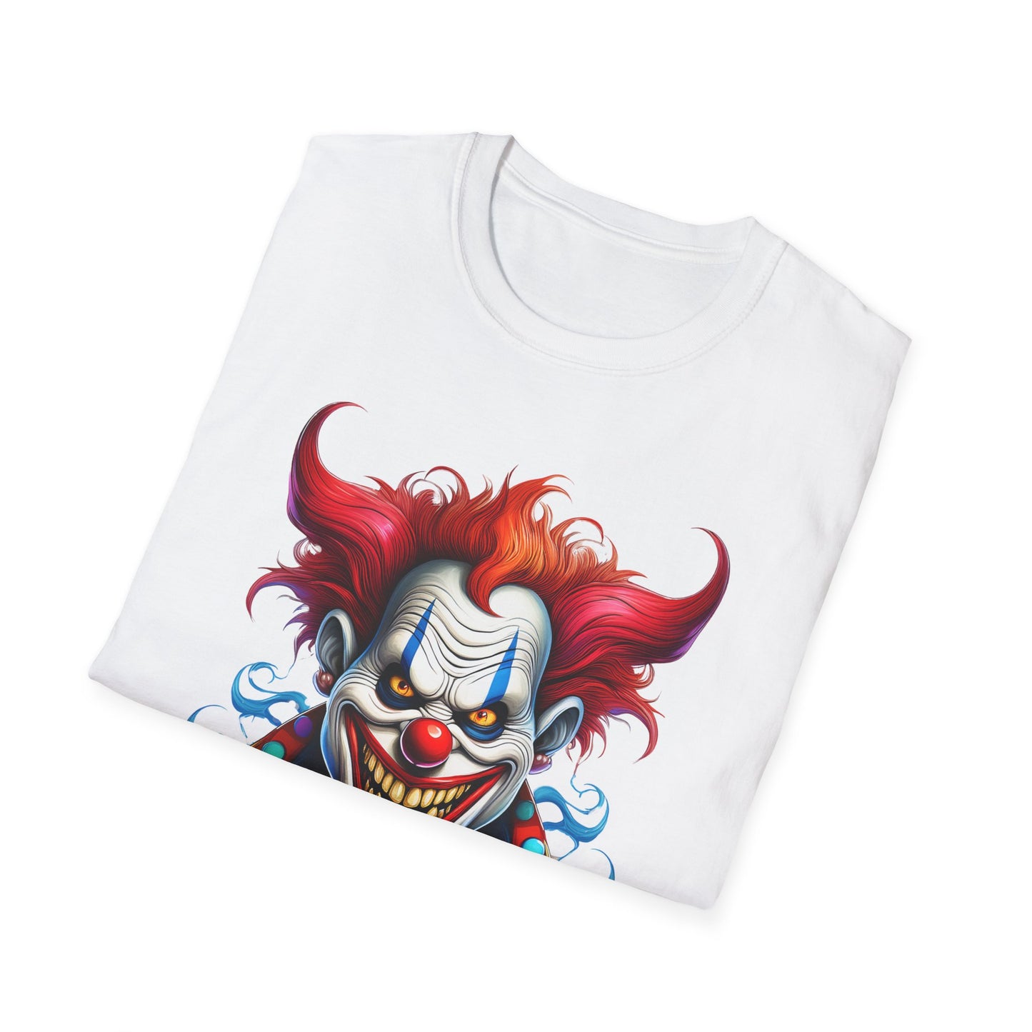 Clown Shirt, T Shirt with Clown, Funny Man Shirt, Tee Shirt with Funny Man, Circus Shirt, Shirt with Circus, Scary Man Shirt, Shirt with Scary Man