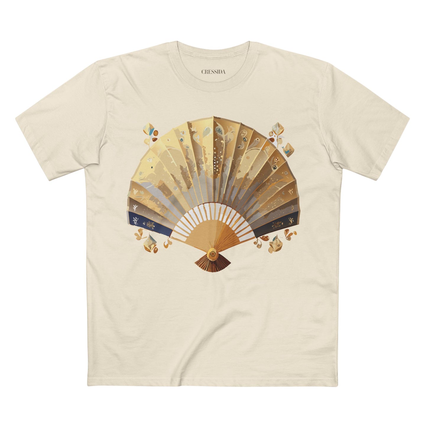 Fan shirt, Shirt with Fan, Tee Shirt with Antique Fan