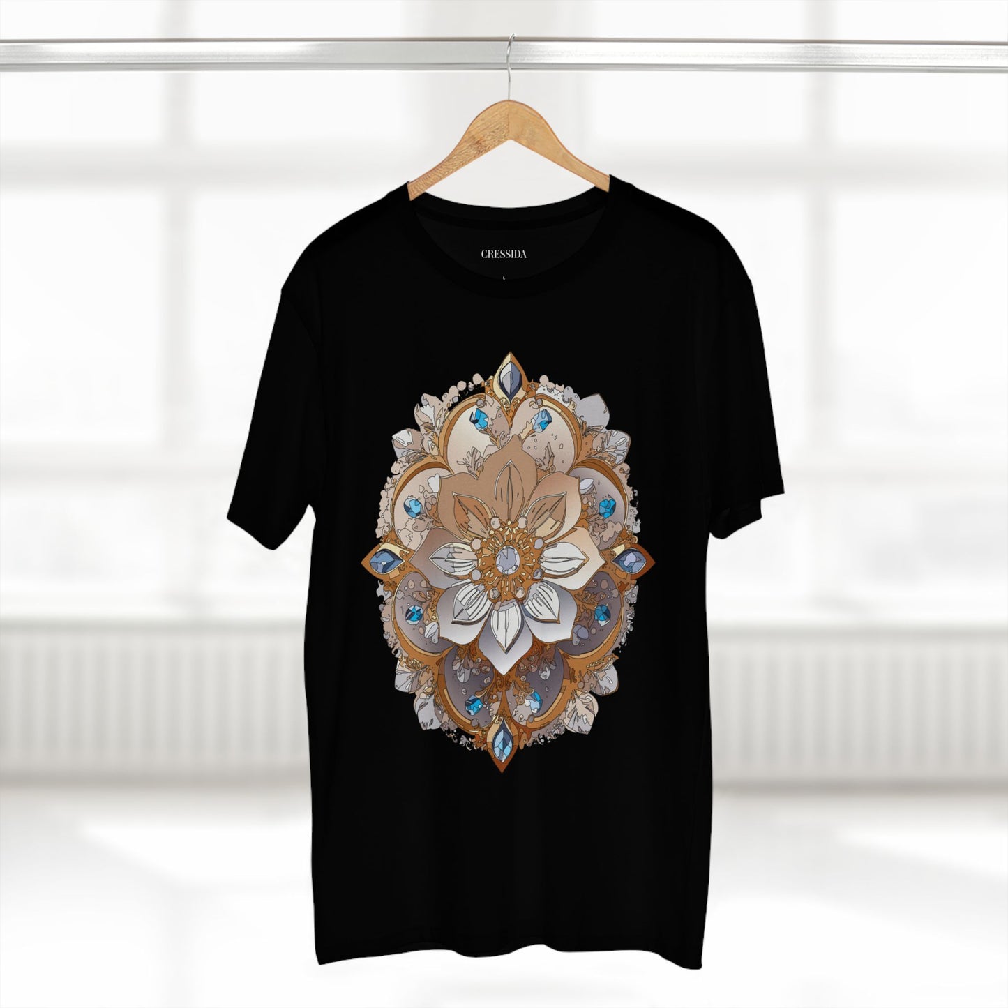 Floral Shirt, Shirt with Flower, Tee Shirt with Antique Flower