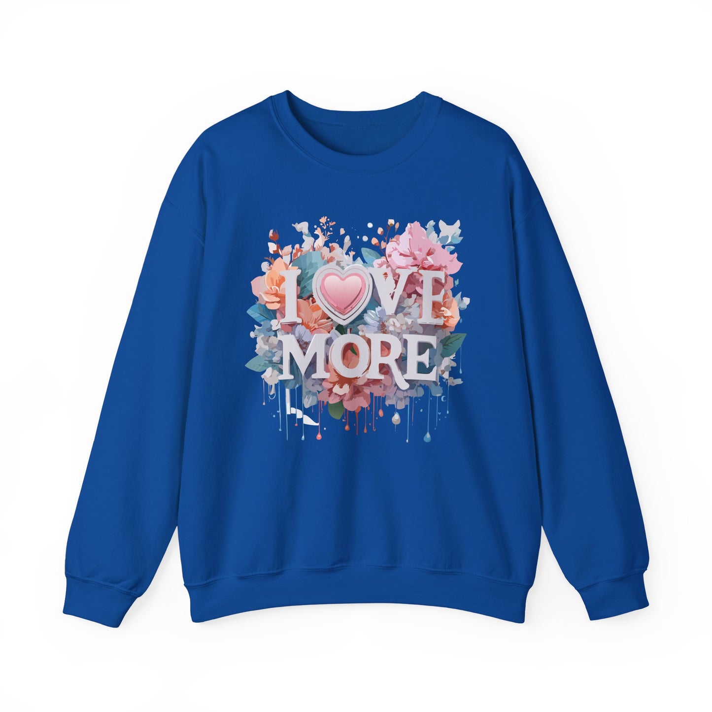 Floral Love Sweatshirt, Valentine's Day Sweatshirt, Love Flower Sweatshirt