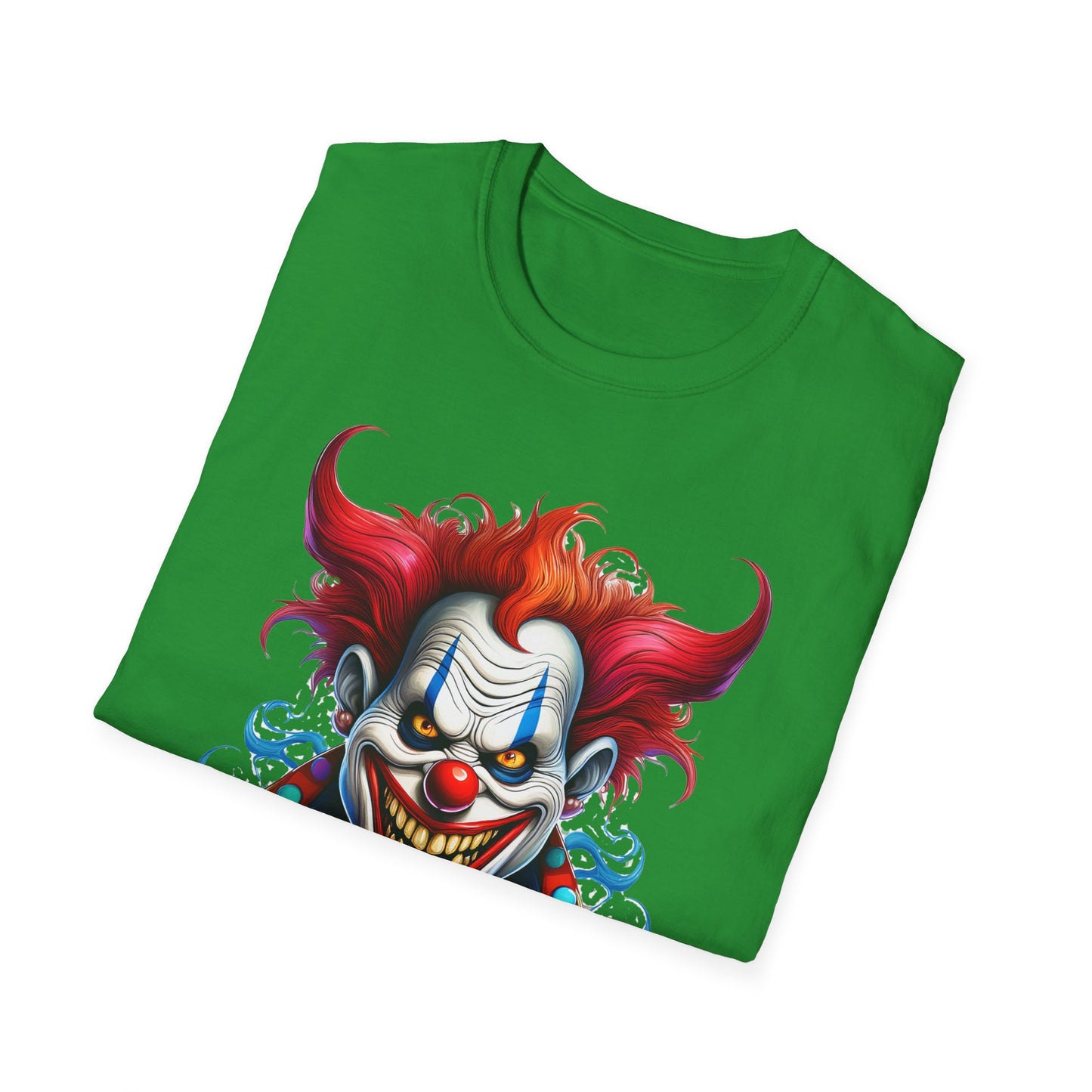 Clown Shirt, T Shirt with Clown, Funny Man Shirt, Tee Shirt with Funny Man, Circus Shirt, Shirt with Circus, Scary Man Shirt, Shirt with Scary Man