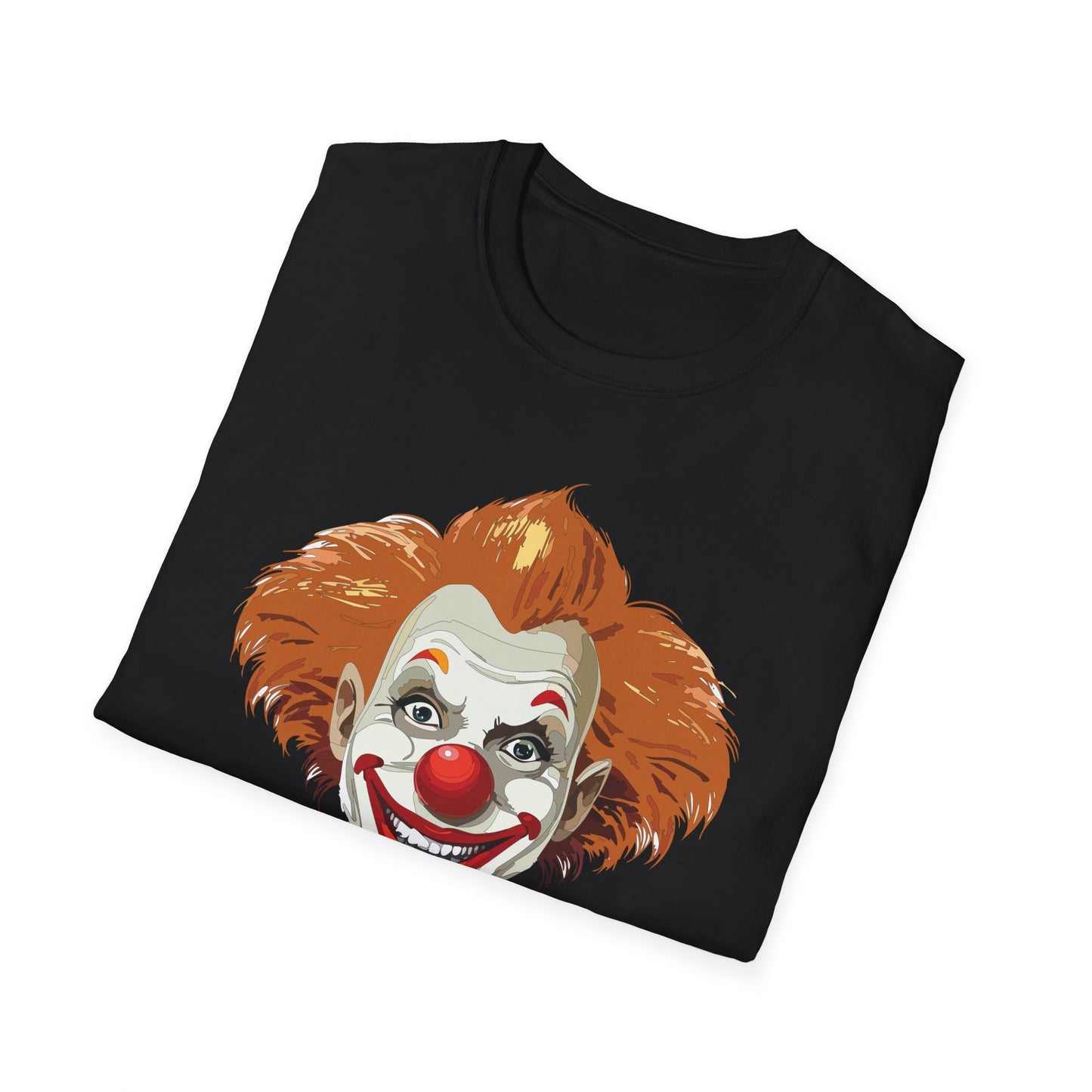 Clown Shirt, T Shirt with Clown, Funny Man Shirt, Tee Shirt with Funny Man, Circus Shirt, Shirt with Circus, Scary Man Shirt, Shirt with Scary Man