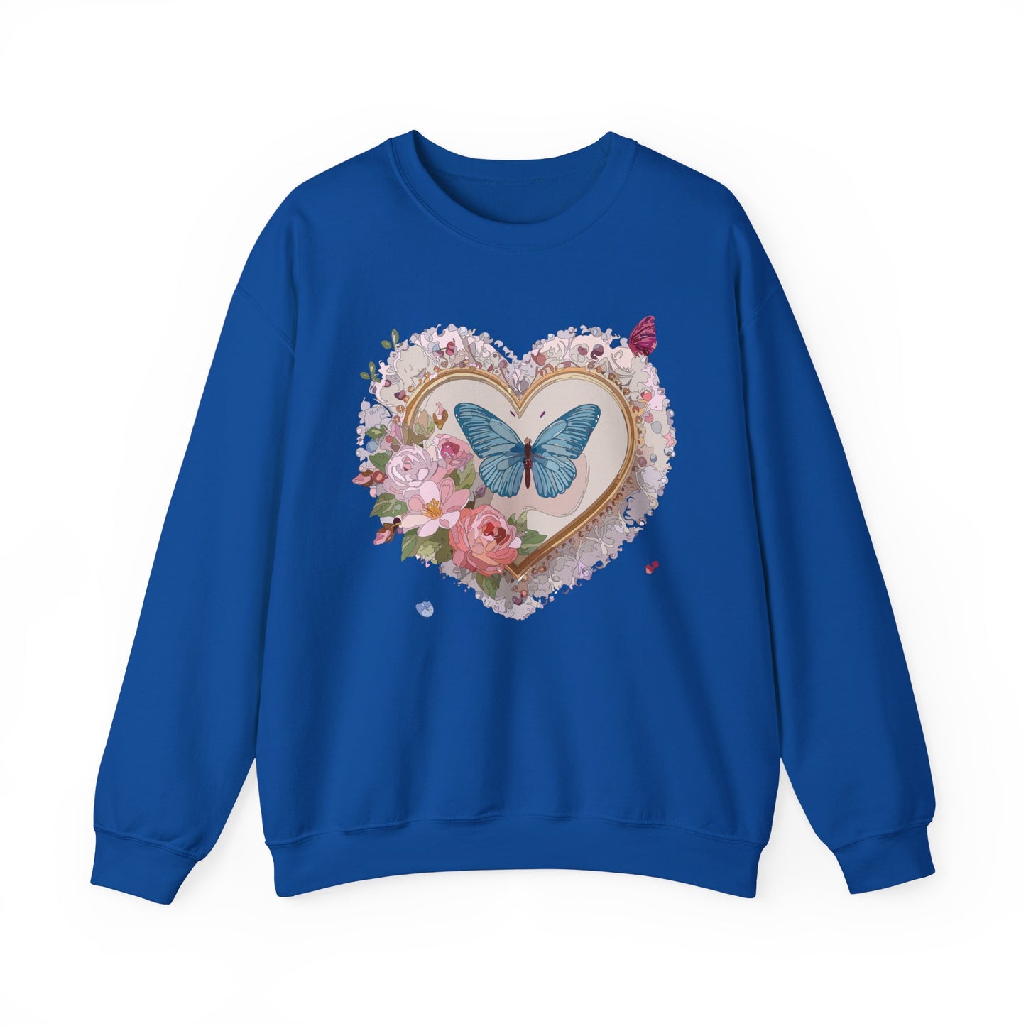 Floral Heart Sweatshirt, Floral Love Sweatshirt, Valentine's Day Sweatshirt, Heart Floral Sweatshirt