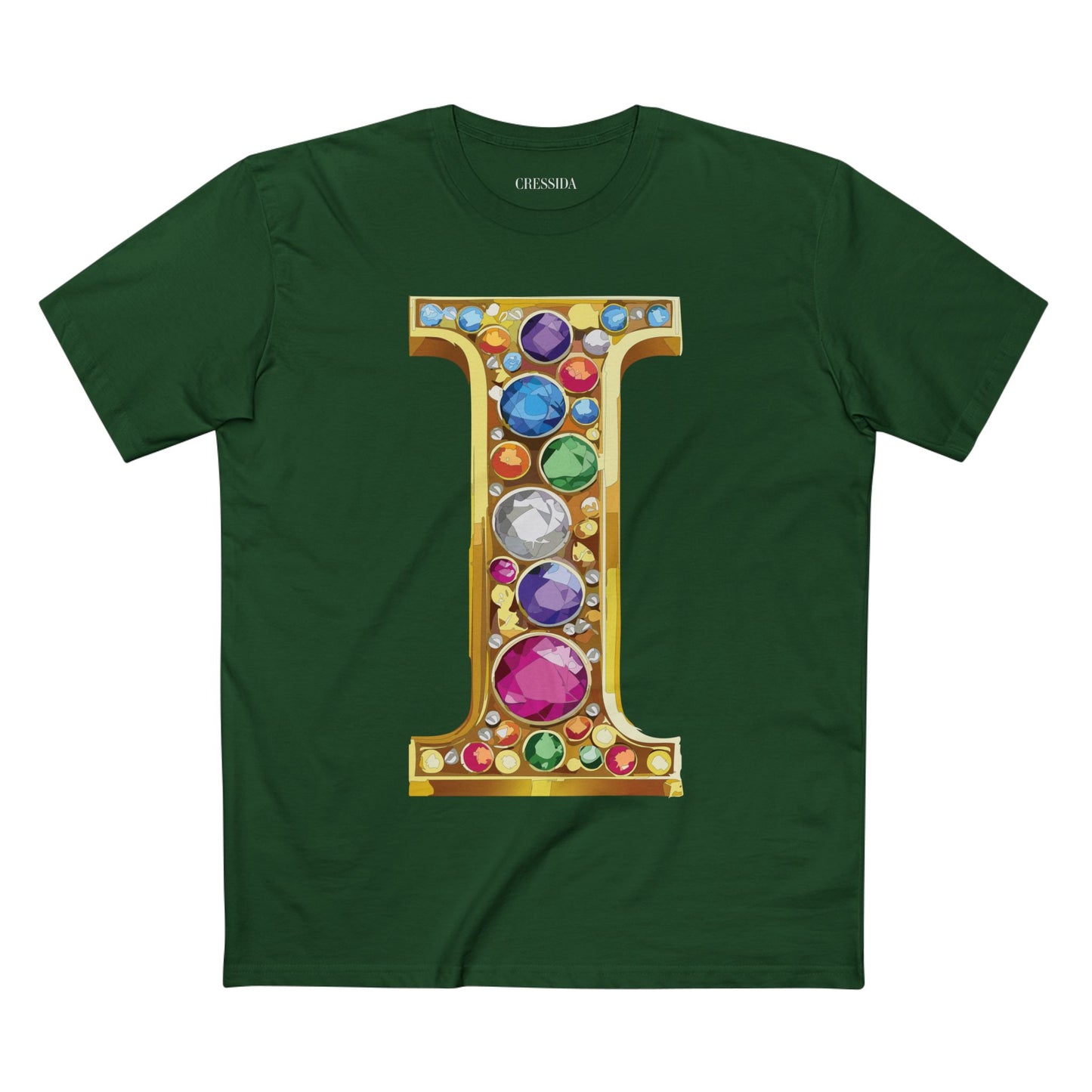 Letter Shirt, Shirt with Letters, Tee Shirt with Gold Letters