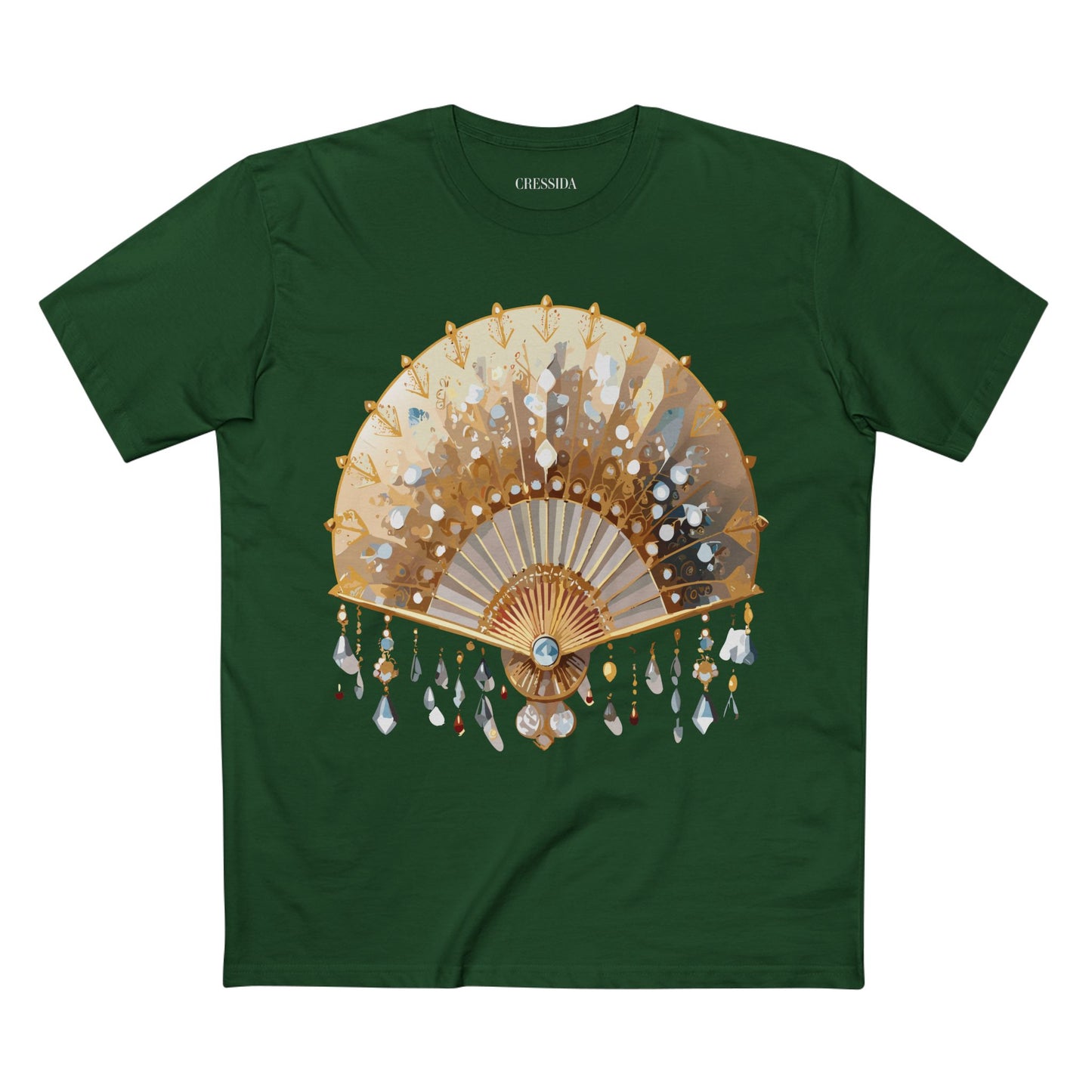 Fan shirt, Shirt with Fan, Tee Shirt with Antique Fan