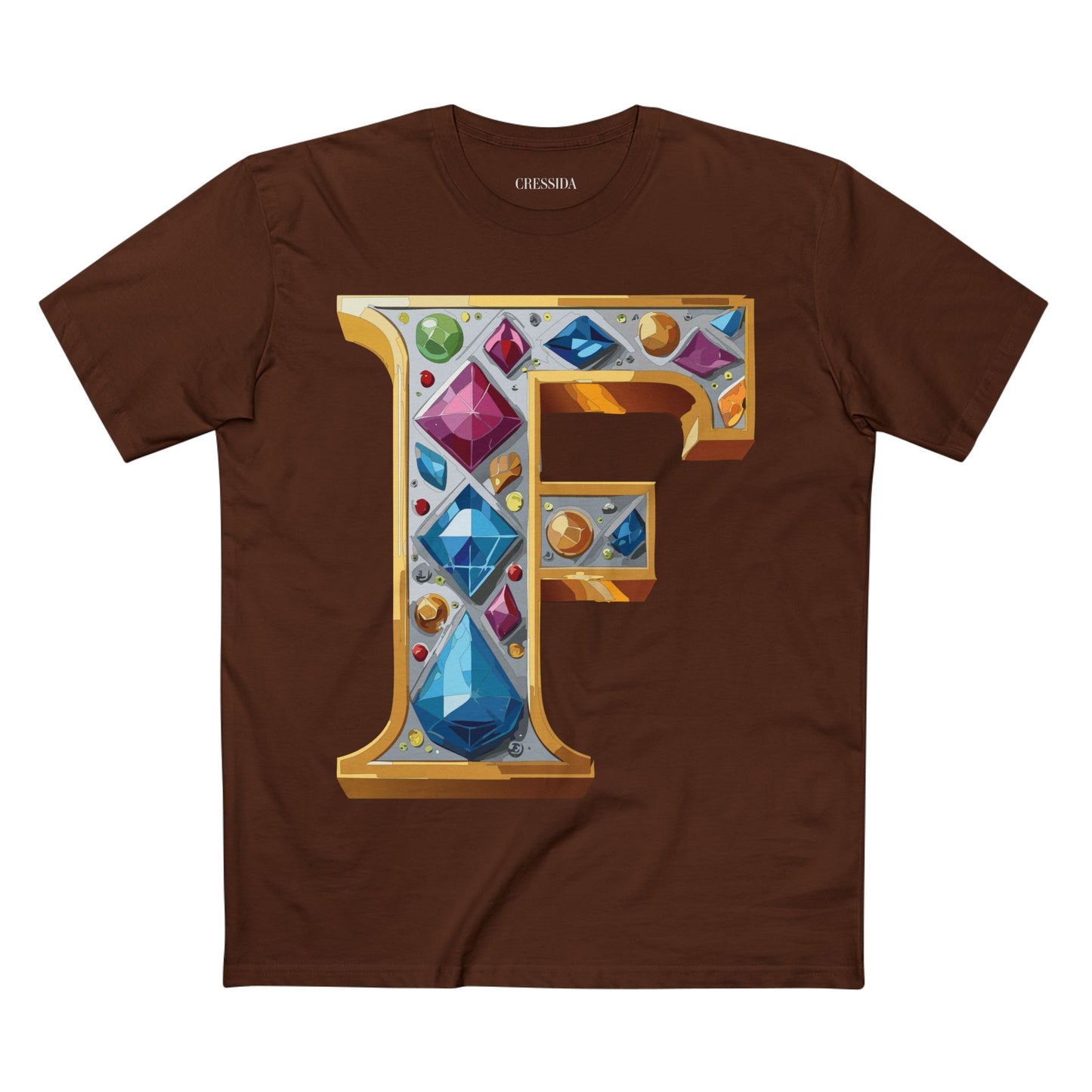 Letter Shirt, Shirt with Letters, Tee Shirt with Gold Letters