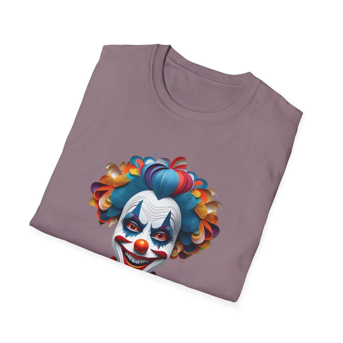 Clown Shirt, T Shirt with Clown, Funny Man Shirt, Tee Shirt with Funny Man, Circus Shirt, Shirt with Circus, Scary Man Shirt, Shirt with Scary Man