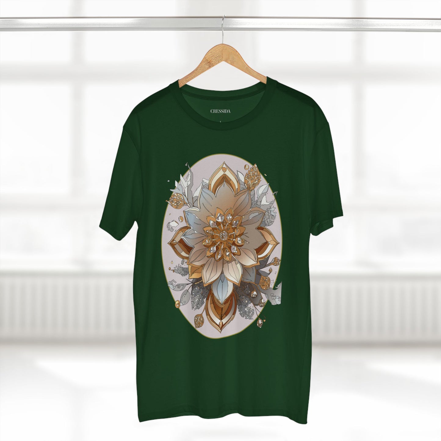 Floral Shirt, Shirt with Flower, Tee Shirt with Antique Flower