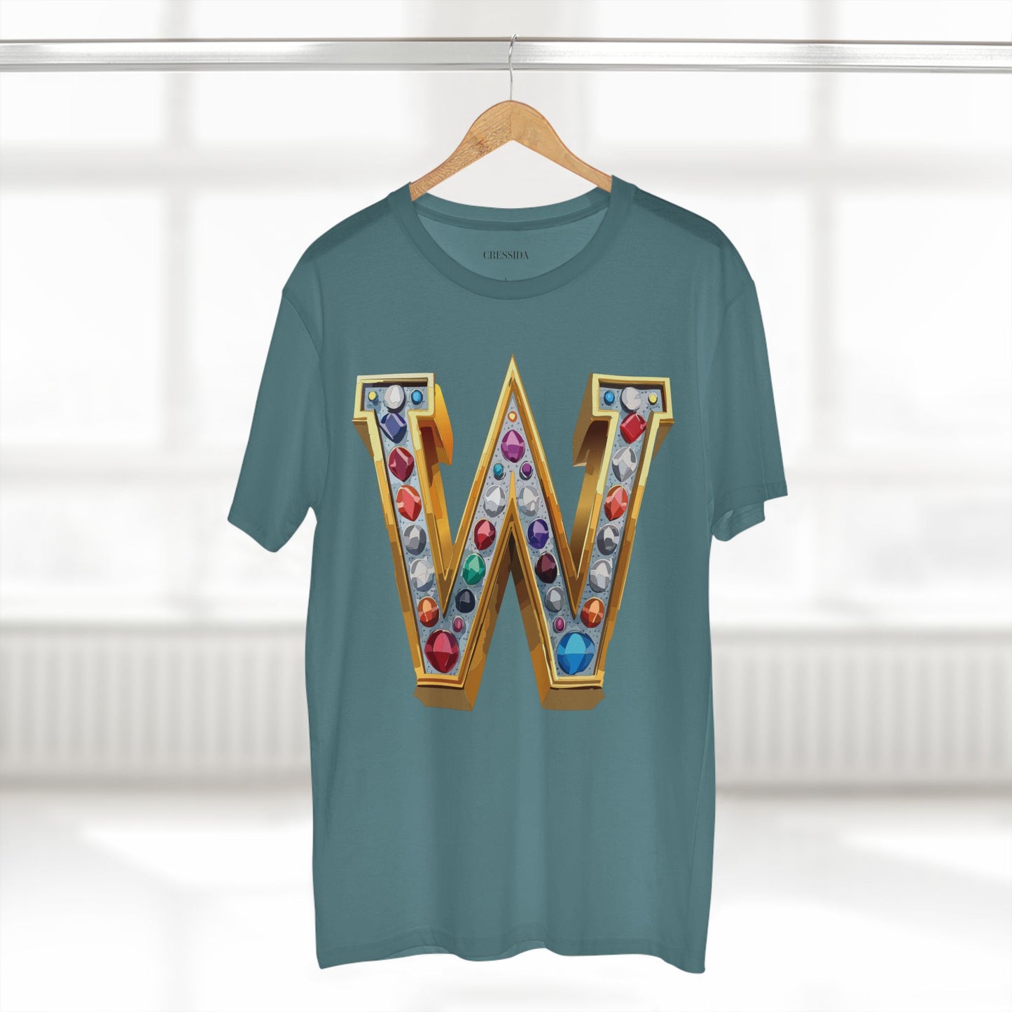 Letter Shirt, Shirt with Letters, Tee Shirt with Gold Letters