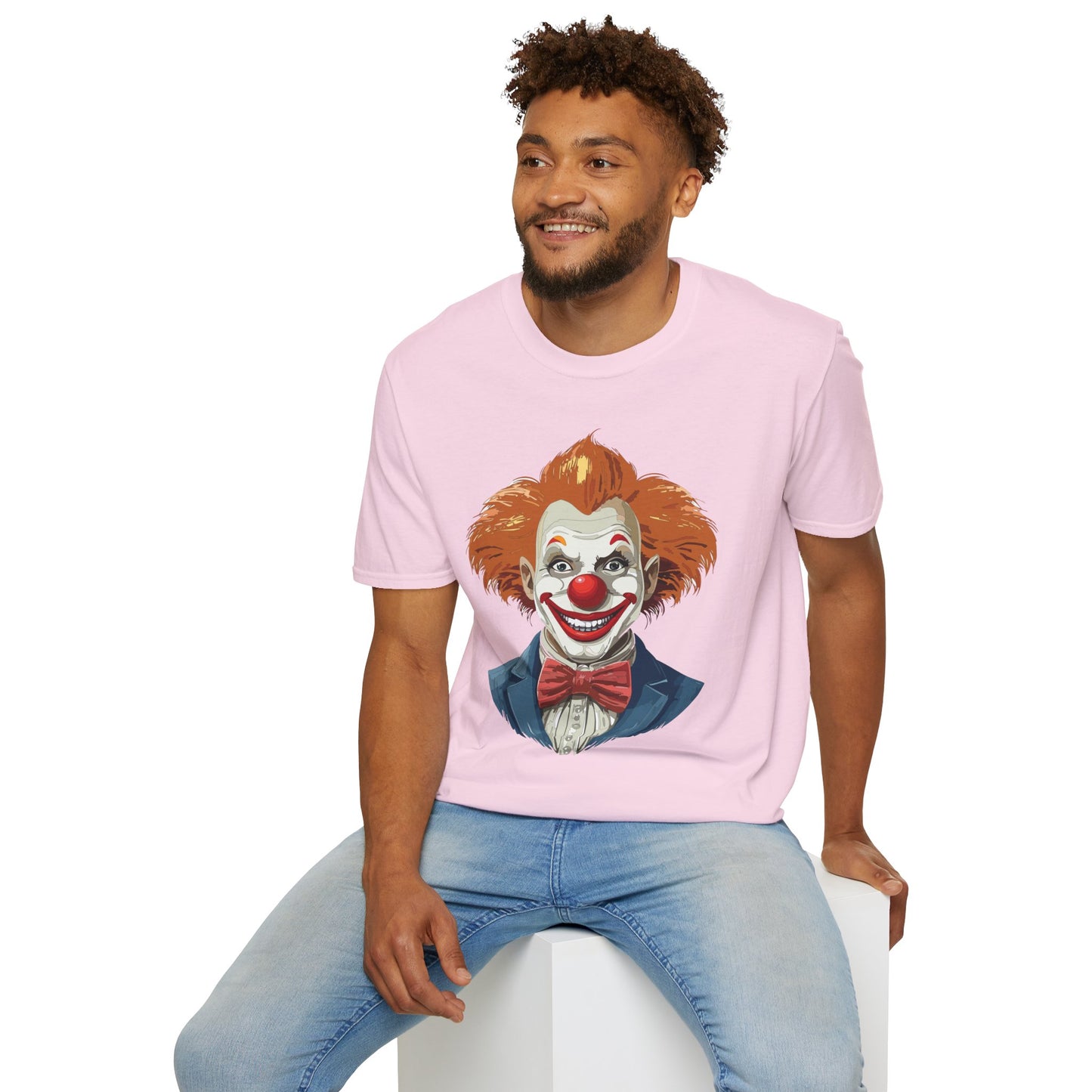 Clown Shirt, T Shirt with Clown, Funny Man Shirt, Tee Shirt with Funny Man, Circus Shirt, Shirt with Circus, Scary Man Shirt, Shirt with Scary Man