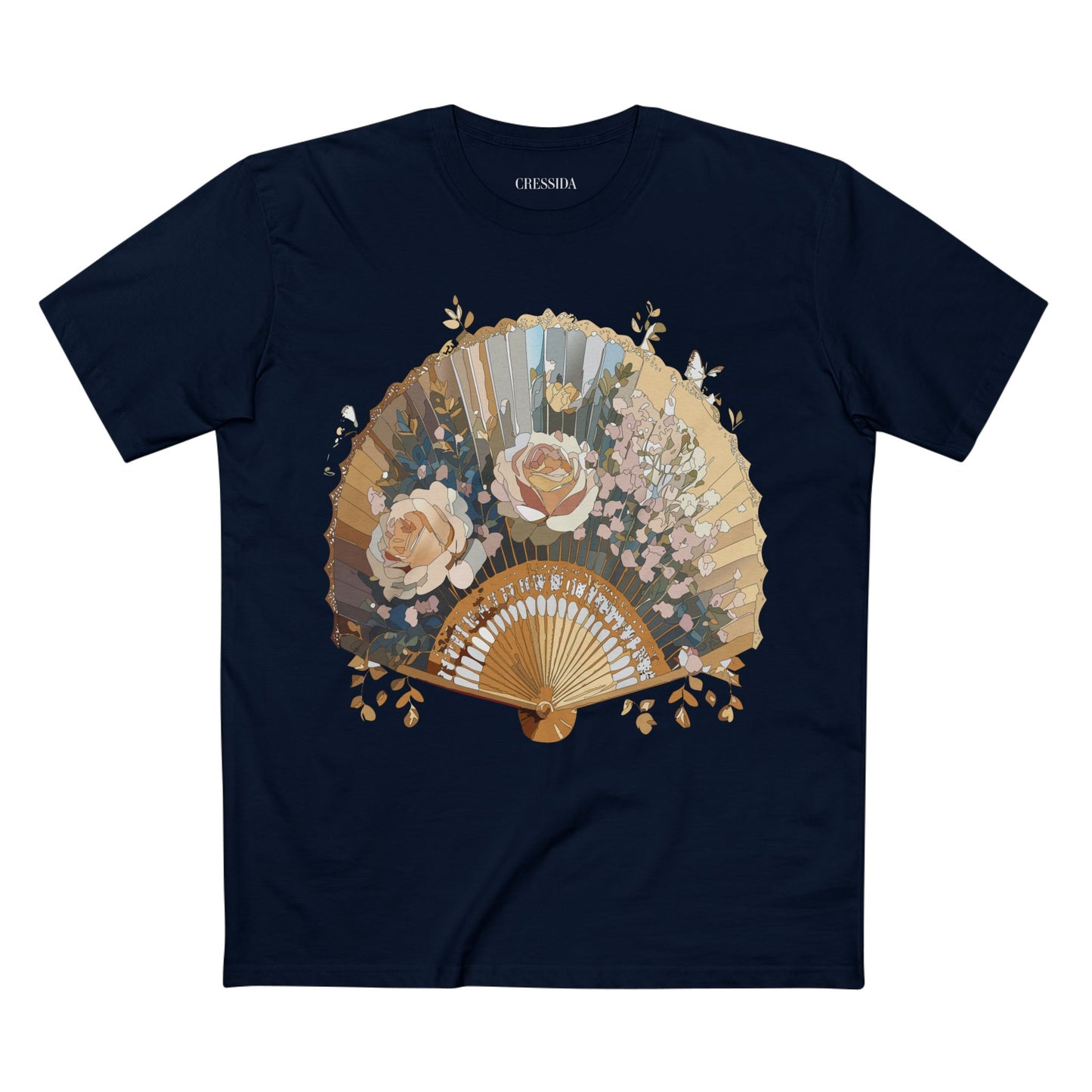 Fan shirt, Shirt with Fan, Tee Shirt with Antique Fan