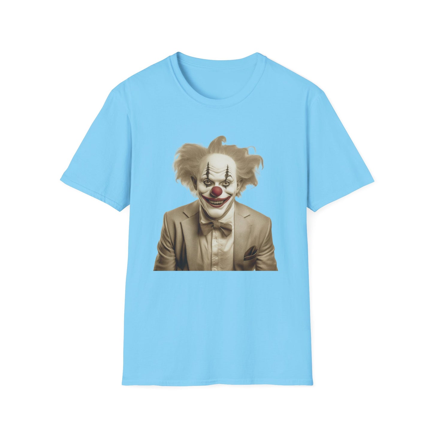 Clown Shirt, T Shirt with Clown, Funny Man Shirt, Tee Shirt with Funny Man, Circus Shirt, Shirt with Circus, Scary Man Shirt, Shirt with Scary Man