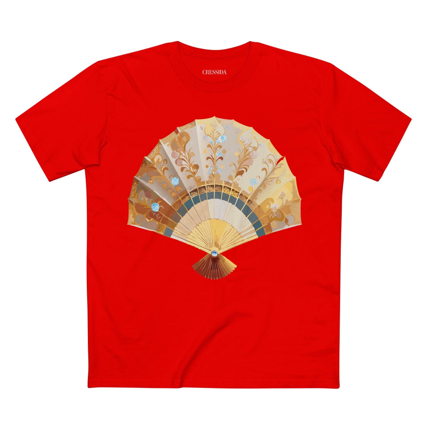 Fan shirt, Shirt with Fan, Tee Shirt with Antique Fan