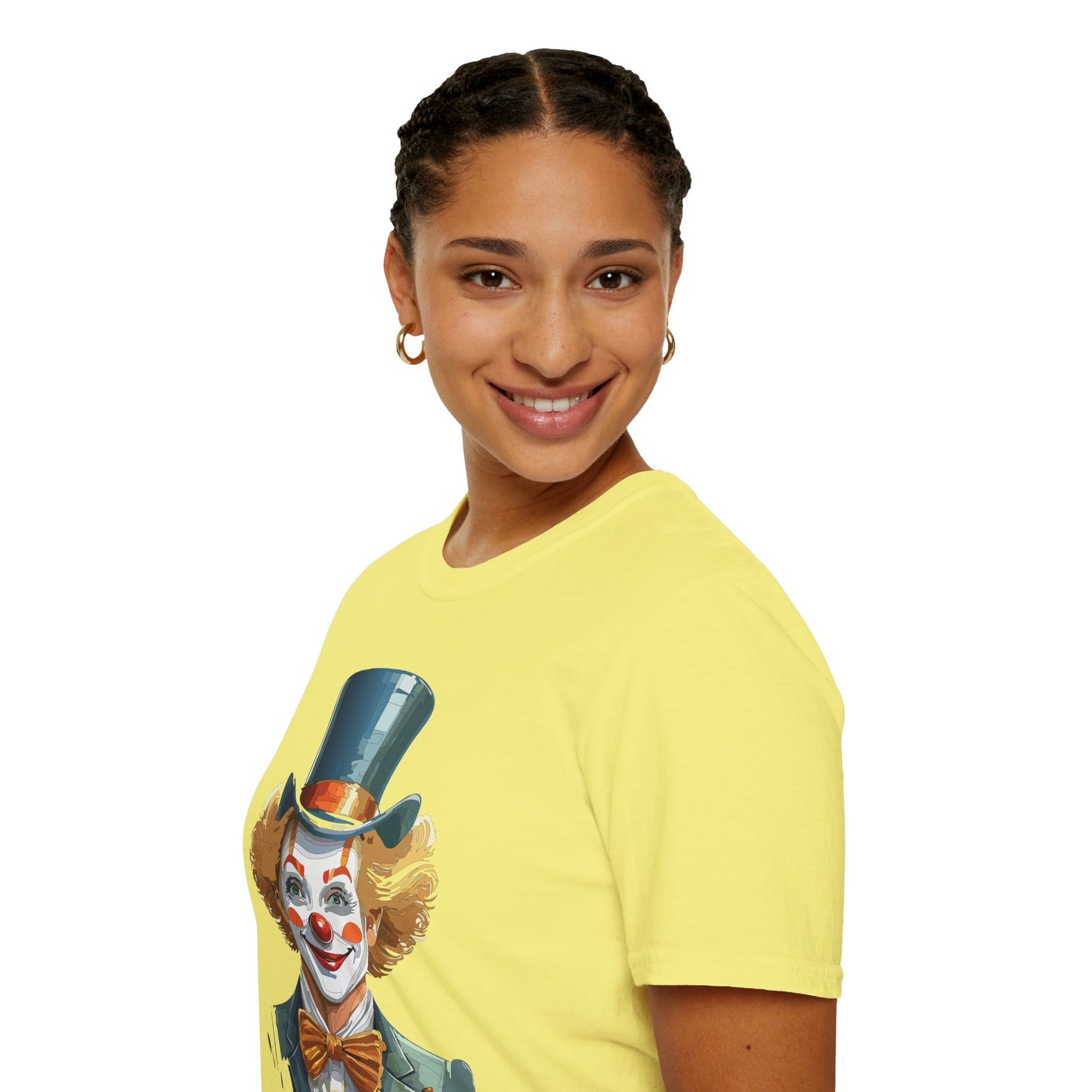 Clown Shirt, T Shirt with Clown, Funny Man Shirt, Tee Shirt with Funny Man, Circus Shirt, Shirt with Circus, Scary Man Shirt, Shirt with Scary Man