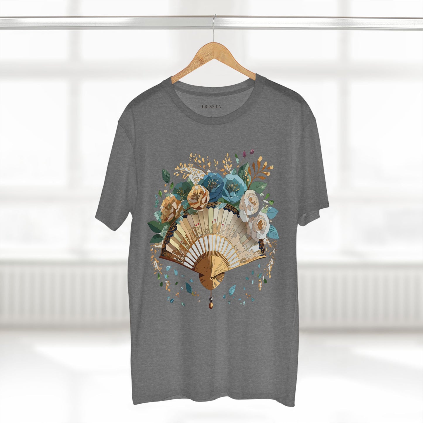 Fan shirt, Shirt with Fan, Tee Shirt with Antique Fan