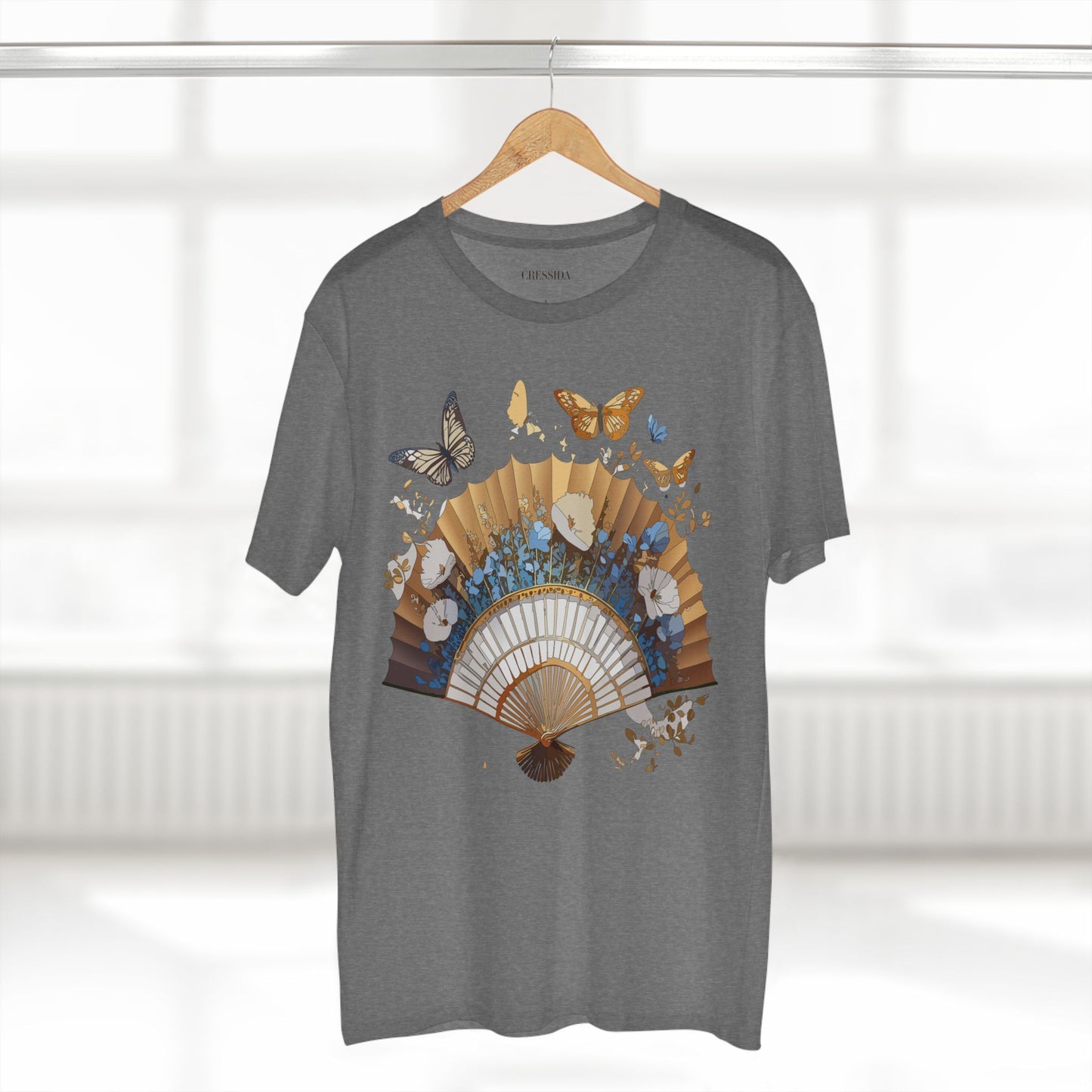 Fan shirt, Shirt with Fan, Tee Shirt with Antique Fan