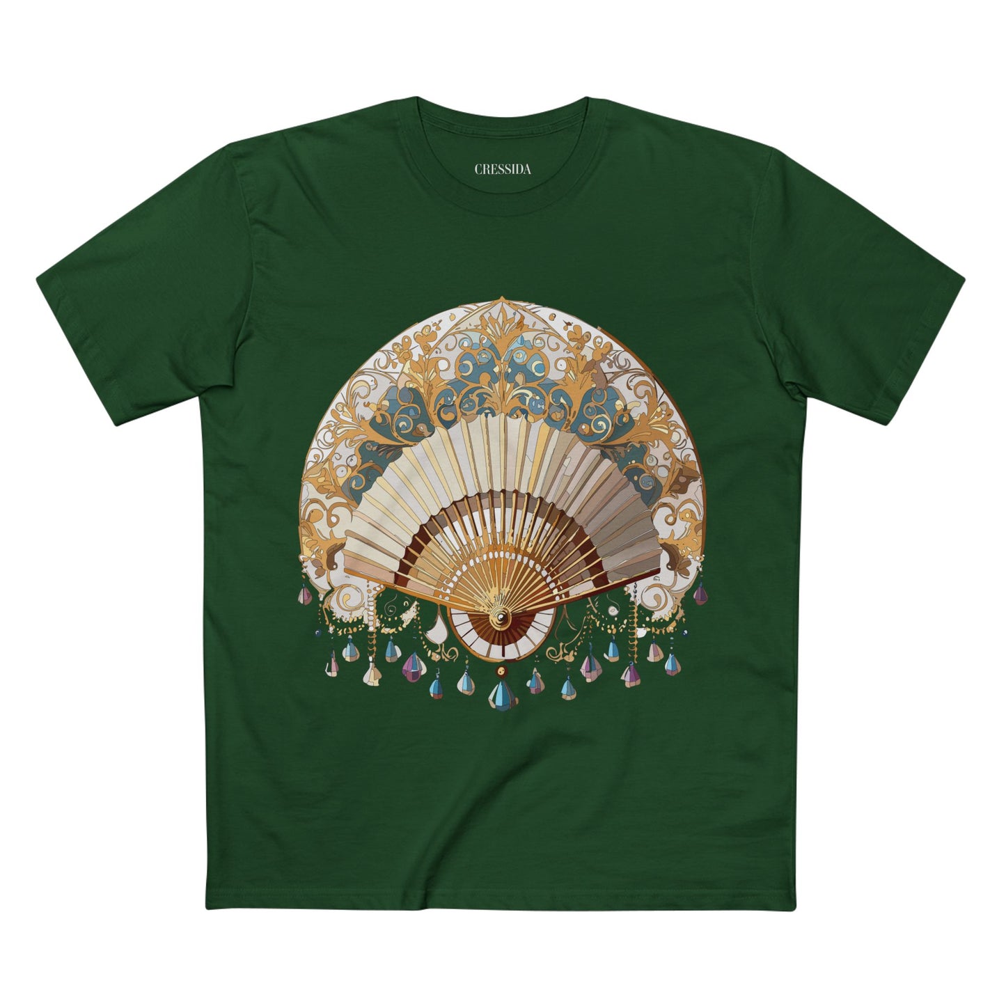 Fan shirt, Shirt with Fan, Tee Shirt with Antique Fan