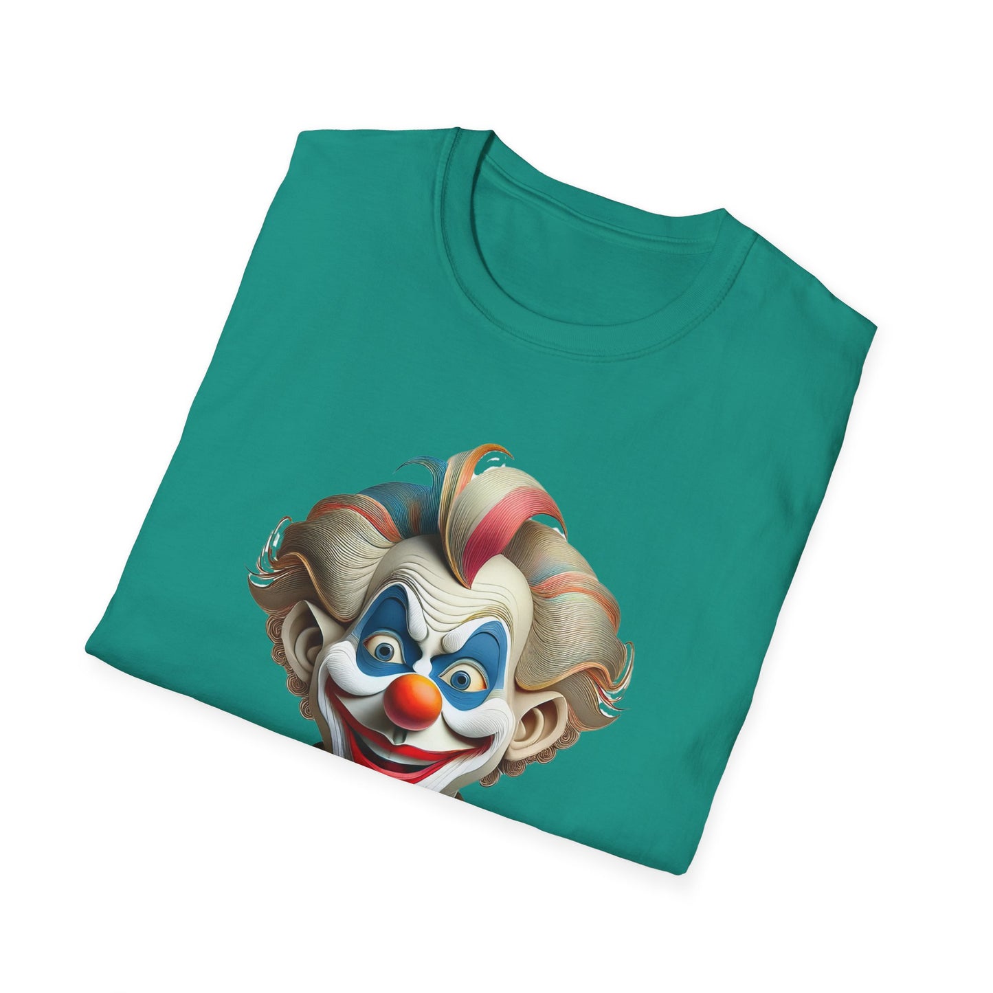 Clown Shirt, T Shirt with Clown, Funny Man Shirt, Tee Shirt with Funny Man, Circus Shirt, Shirt with Circus, Scary Man Shirt, Shirt with Scary Man