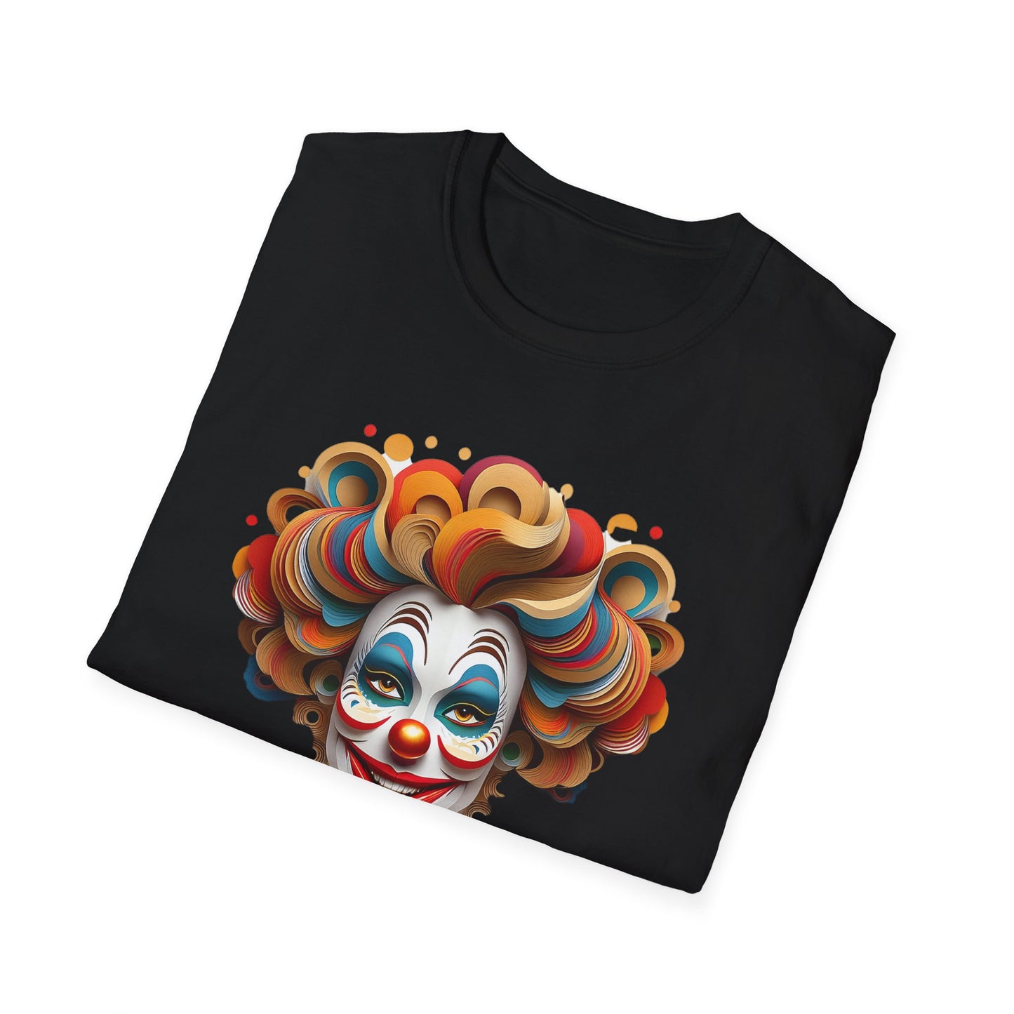 Clown Shirt, T Shirt with Clown, Funny Man Shirt, Tee Shirt with Funny Man, Circus Shirt, Shirt with Circus, Scary Man Shirt, Shirt with Scary Man