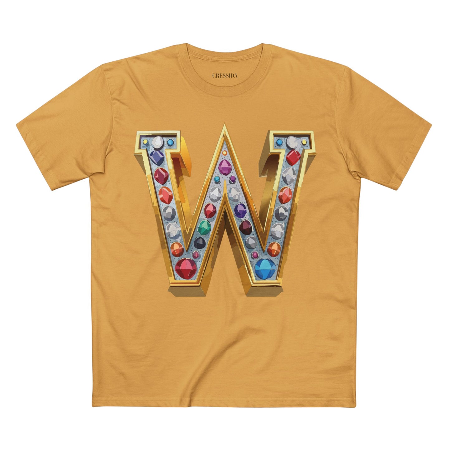 Letter Shirt, Shirt with Letters, Tee Shirt with Gold Letters