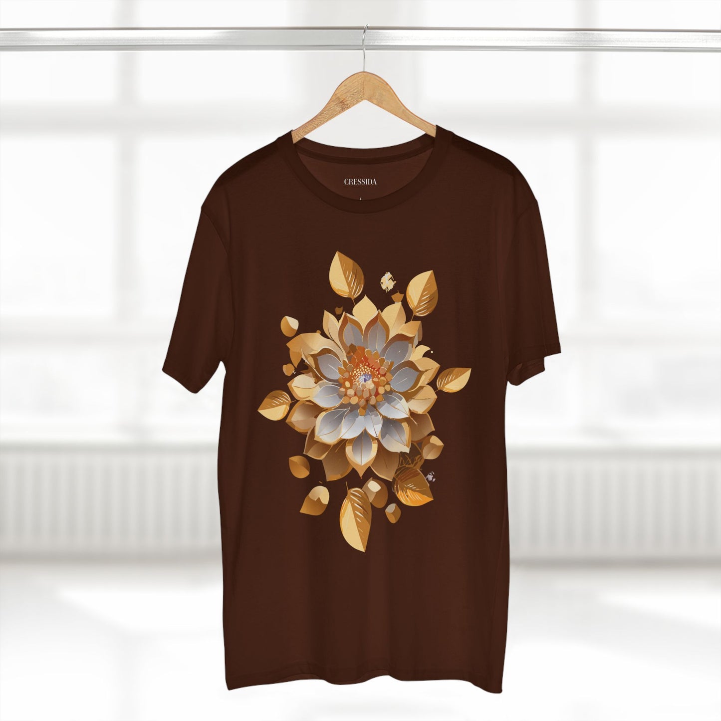 Floral Shirt, Shirt with Flower, Tee Shirt with Antique Flower