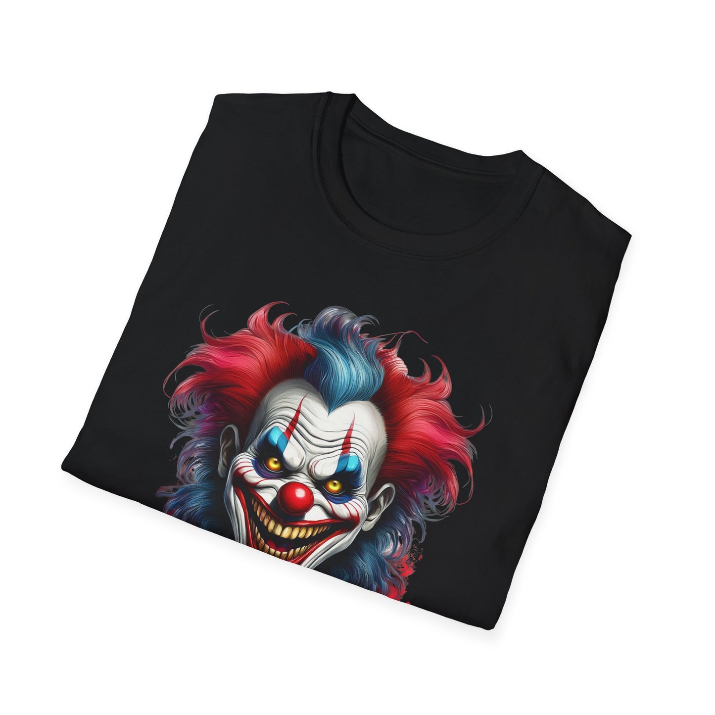 Clown Shirt, T Shirt with Clown, Funny Man Shirt, Tee Shirt with Funny Man, Circus Shirt, Shirt with Circus, Scary Man Shirt, Shirt with Scary Man