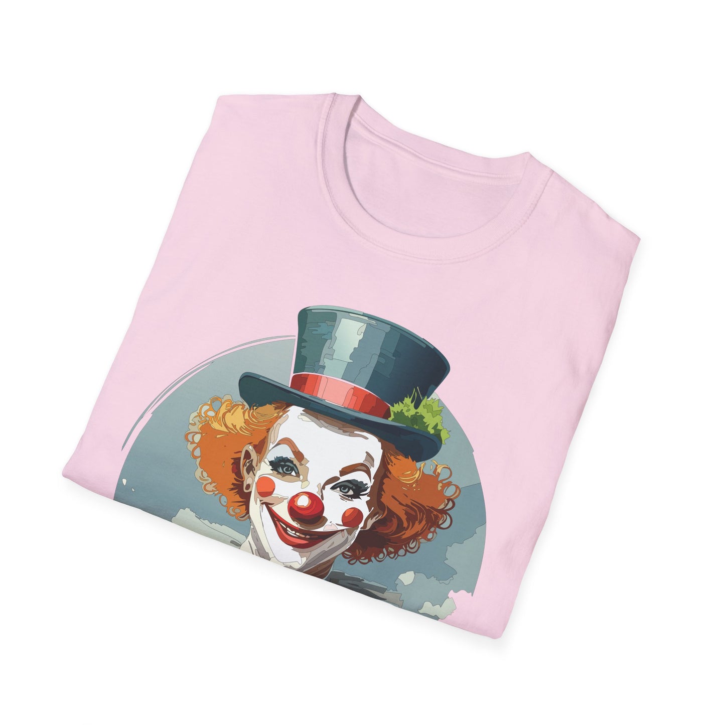 Clown Shirt, T Shirt with Clown, Funny Man Shirt, Tee Shirt with Funny Man, Circus Shirt, Shirt with Circus, Scary Man Shirt, Shirt with Scary Man
