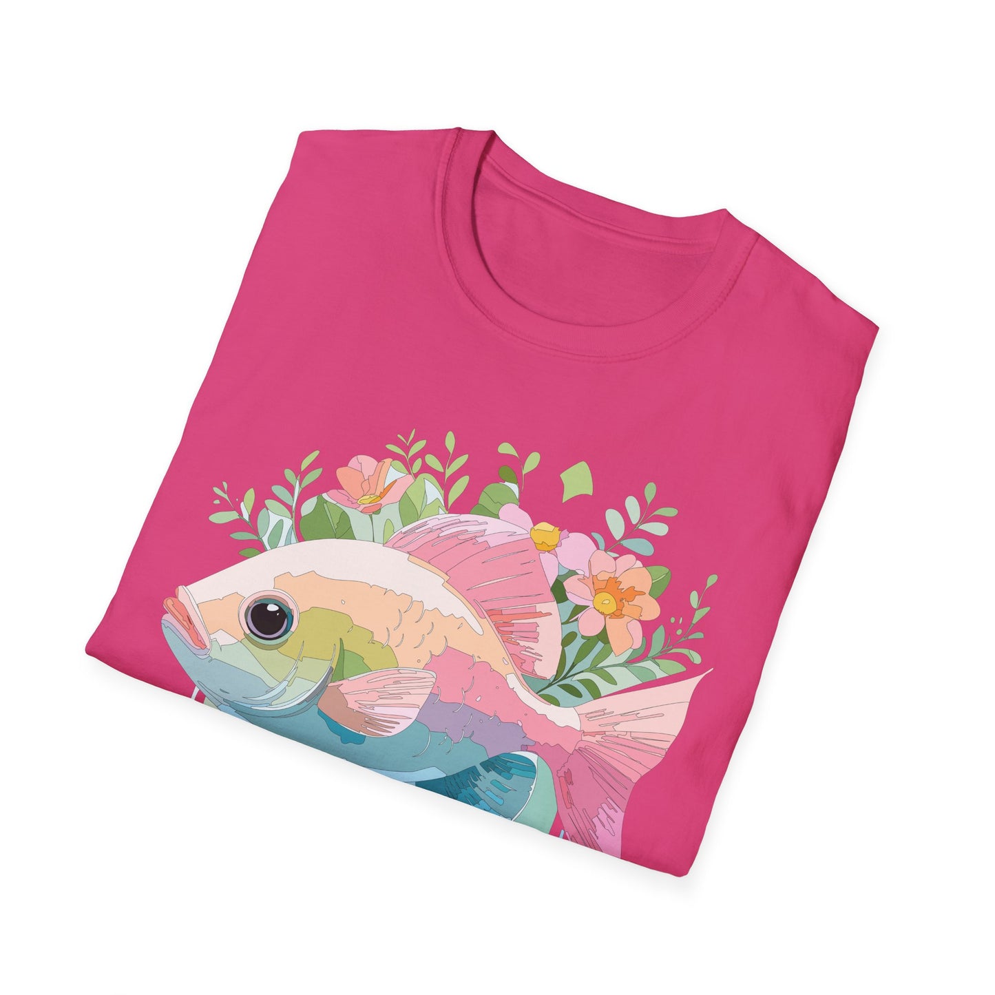 Fish Art Design Shirt, T Shirt with Fish, Graphic Shirt, Tee Shirt with Graphic Design, Shirt with Fish Graphic Art