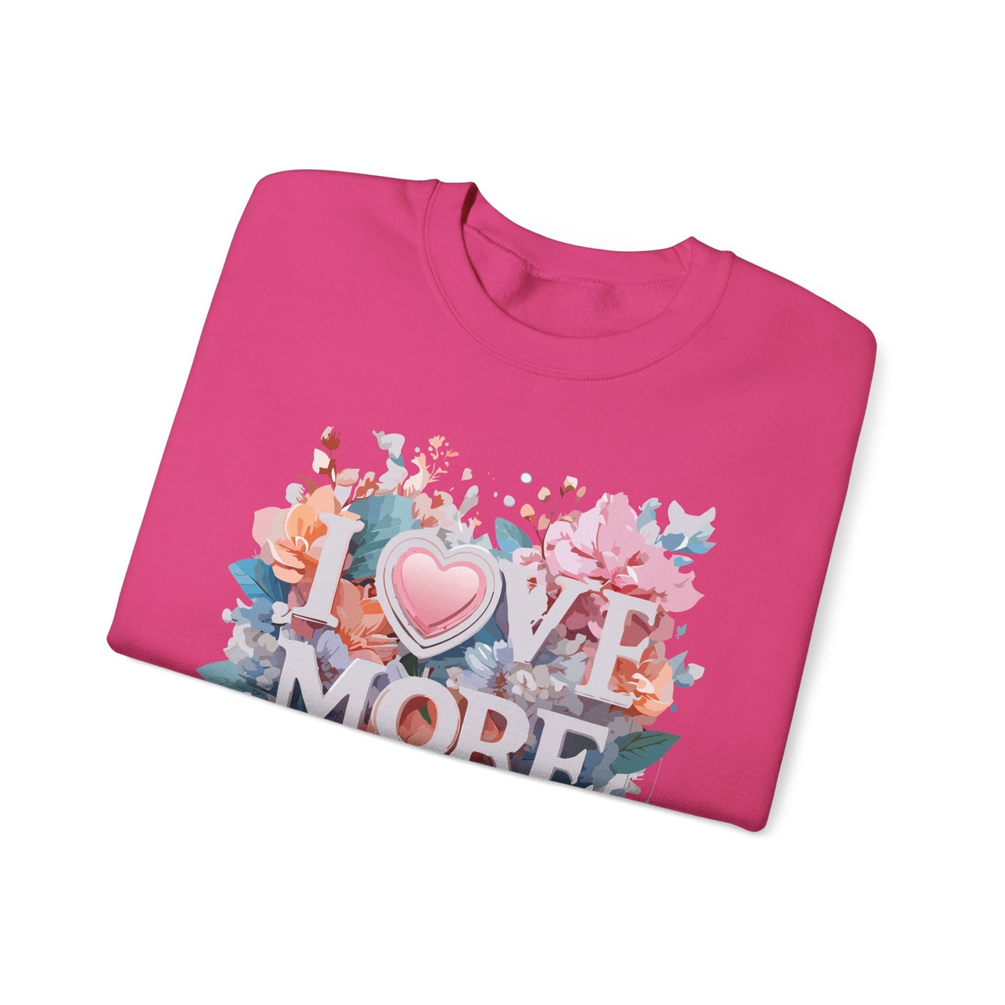 Floral Love Sweatshirt, Valentine's Day Sweatshirt, Love Flower Sweatshirt