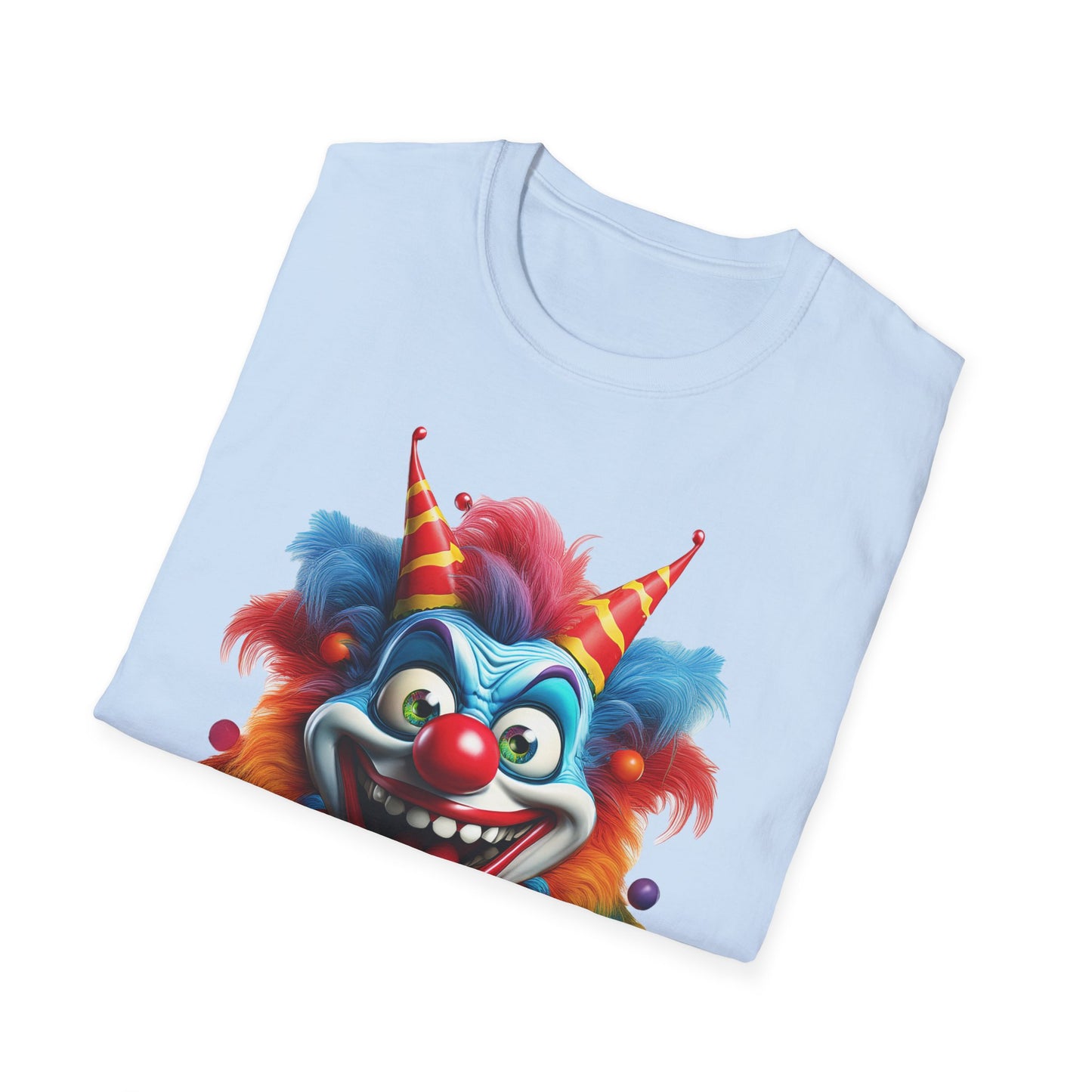 Clown Shirt, T Shirt with Clown, Funny Man Shirt, Tee Shirt with Funny Man, Circus Shirt, Shirt with Circus, Scary Man Shirt, Shirt with Scary Man