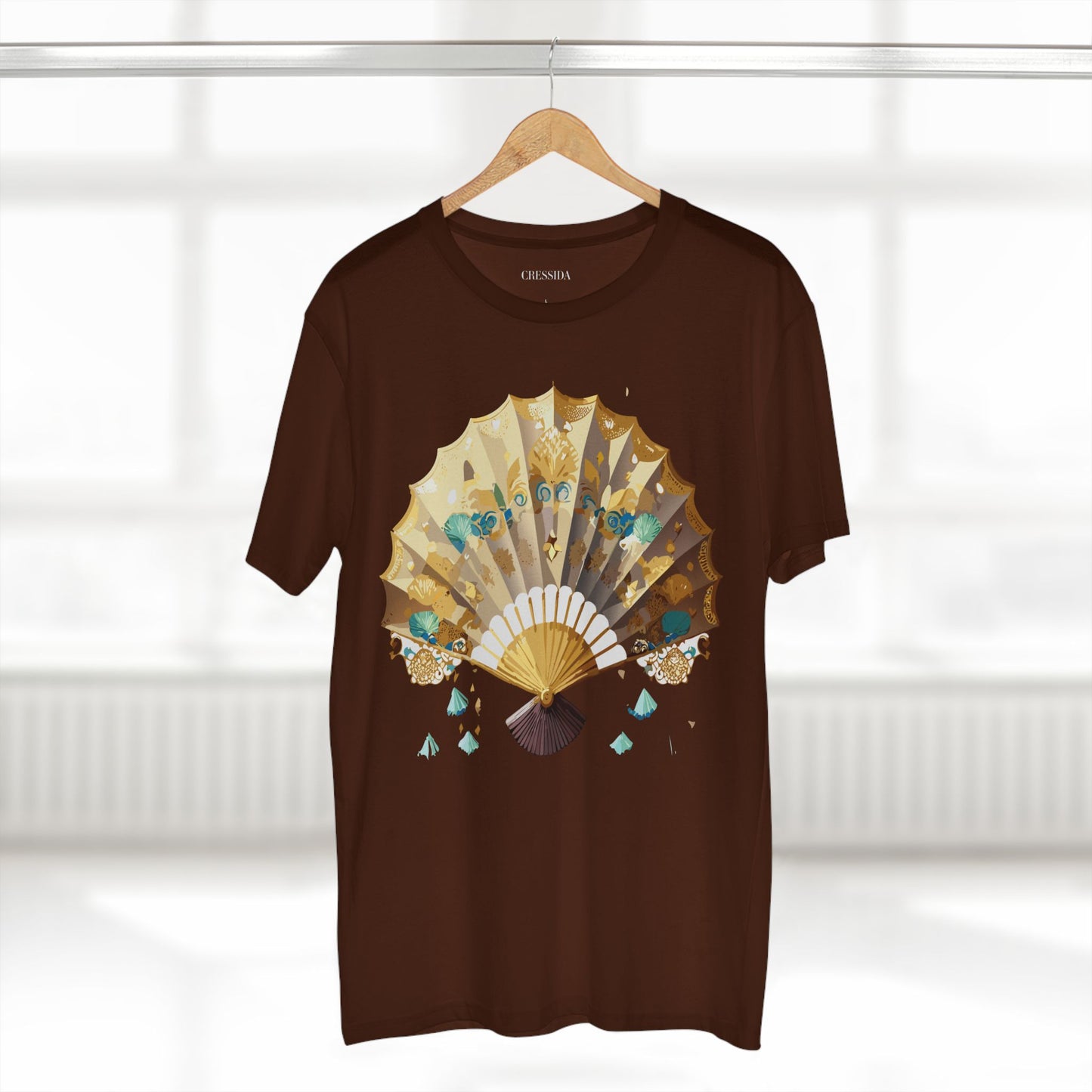 Fan shirt, Shirt with Fan, Tee Shirt with Antique Fan