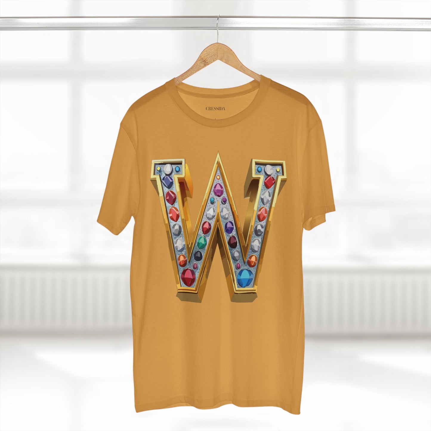 Letter Shirt, Shirt with Letters, Tee Shirt with Gold Letters