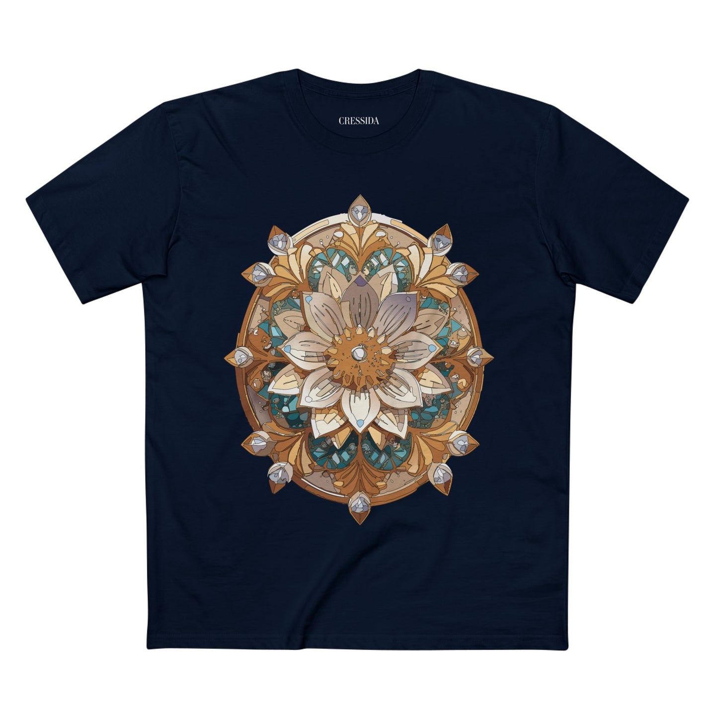Floral Shirt, Shirt with Flower, Tee Shirt with Antique Flower