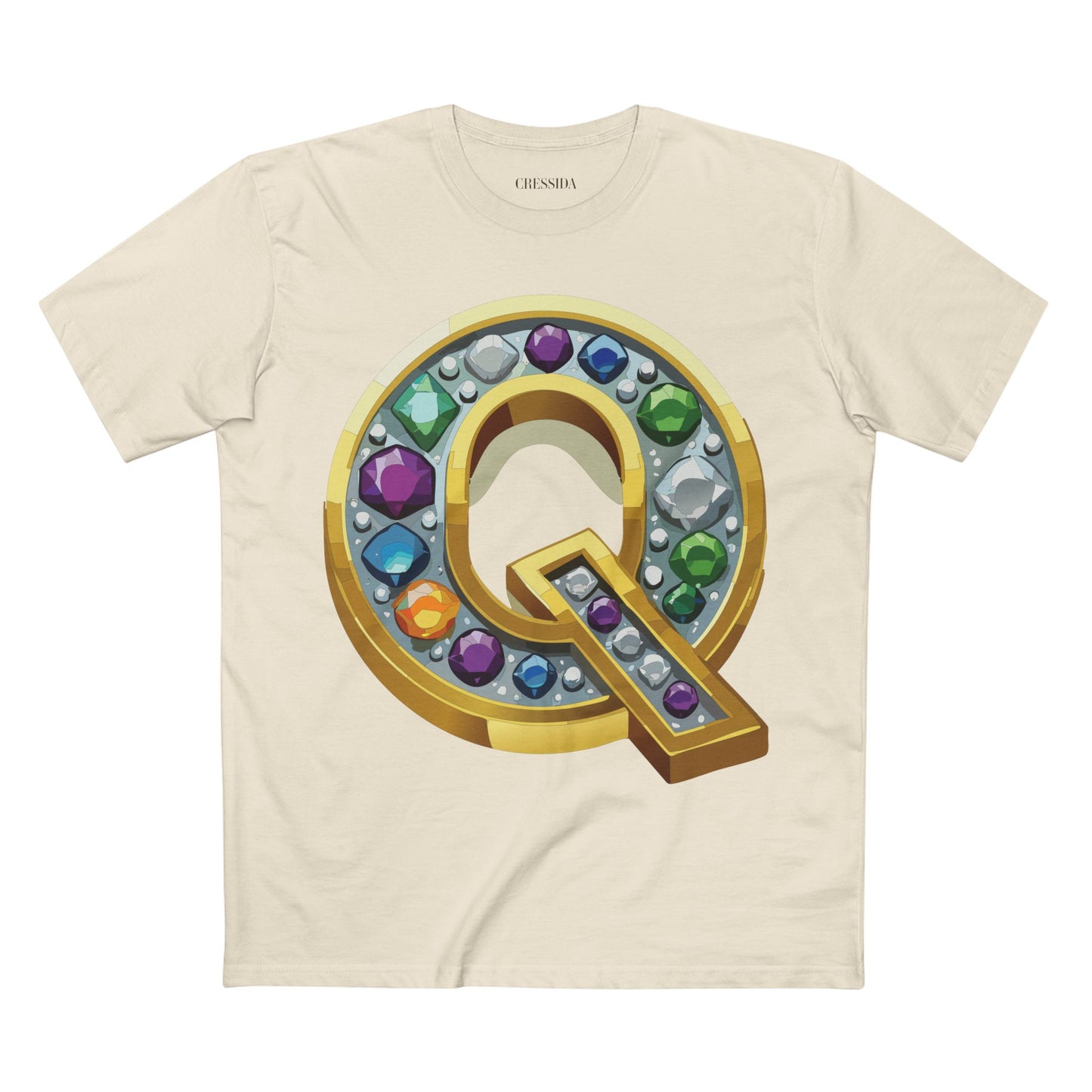Letter Shirt, Shirt with Letters, Tee Shirt with Gold Letters