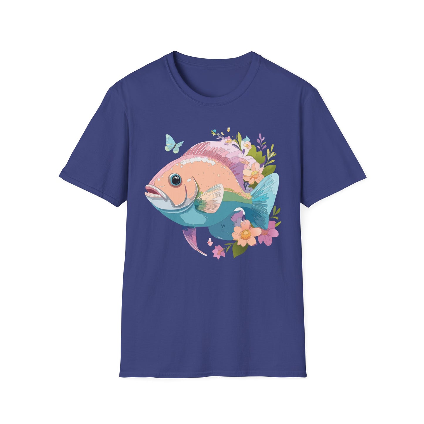 Fish Art Design Shirt, T Shirt with Fish, Graphic Shirt, Tee Shirt with Graphic Design, Shirt with Fish Graphic Art