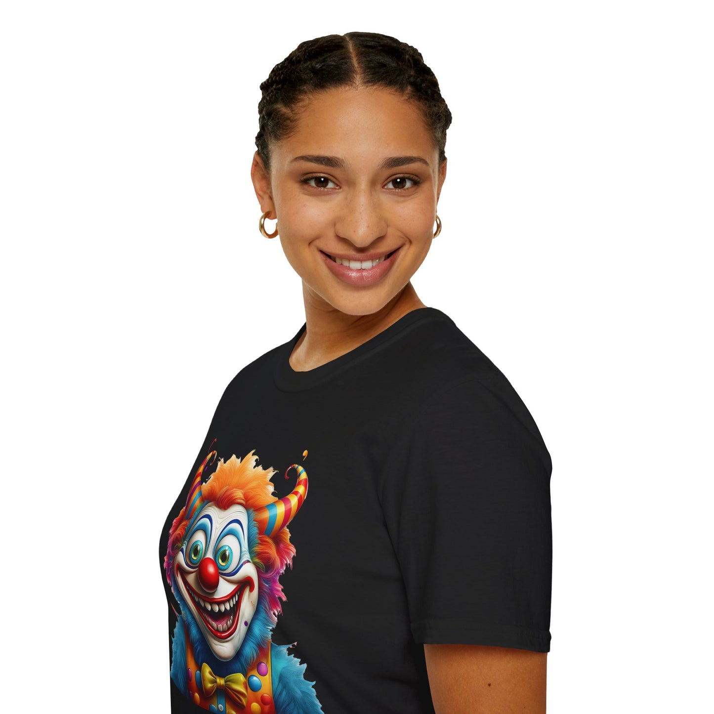 Clown Shirt, T Shirt with Clown, Funny Man Shirt, Tee Shirt with Funny Man, Circus Shirt, Shirt with Circus, Scary Man Shirt, Shirt with Scary Man