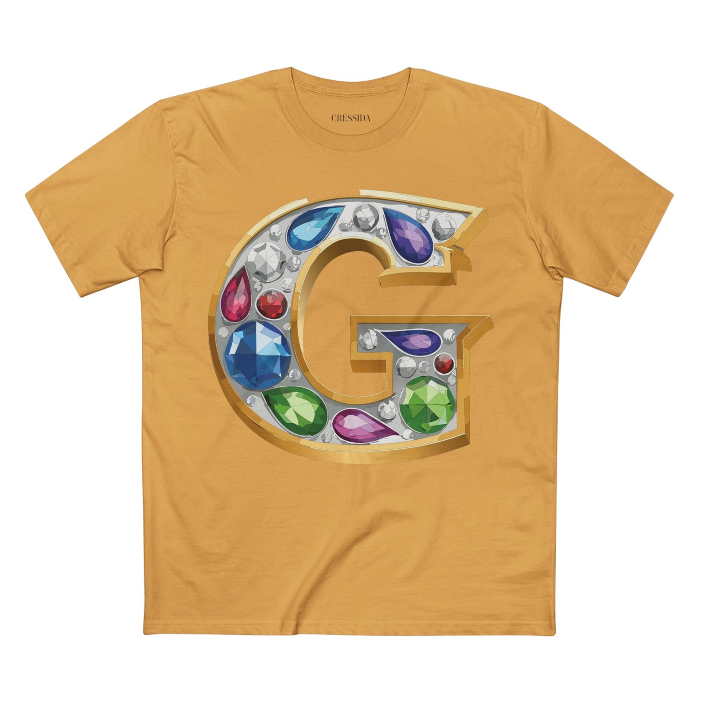 Letter Shirt, Shirt with Letters, Tee Shirt with Gold Letters