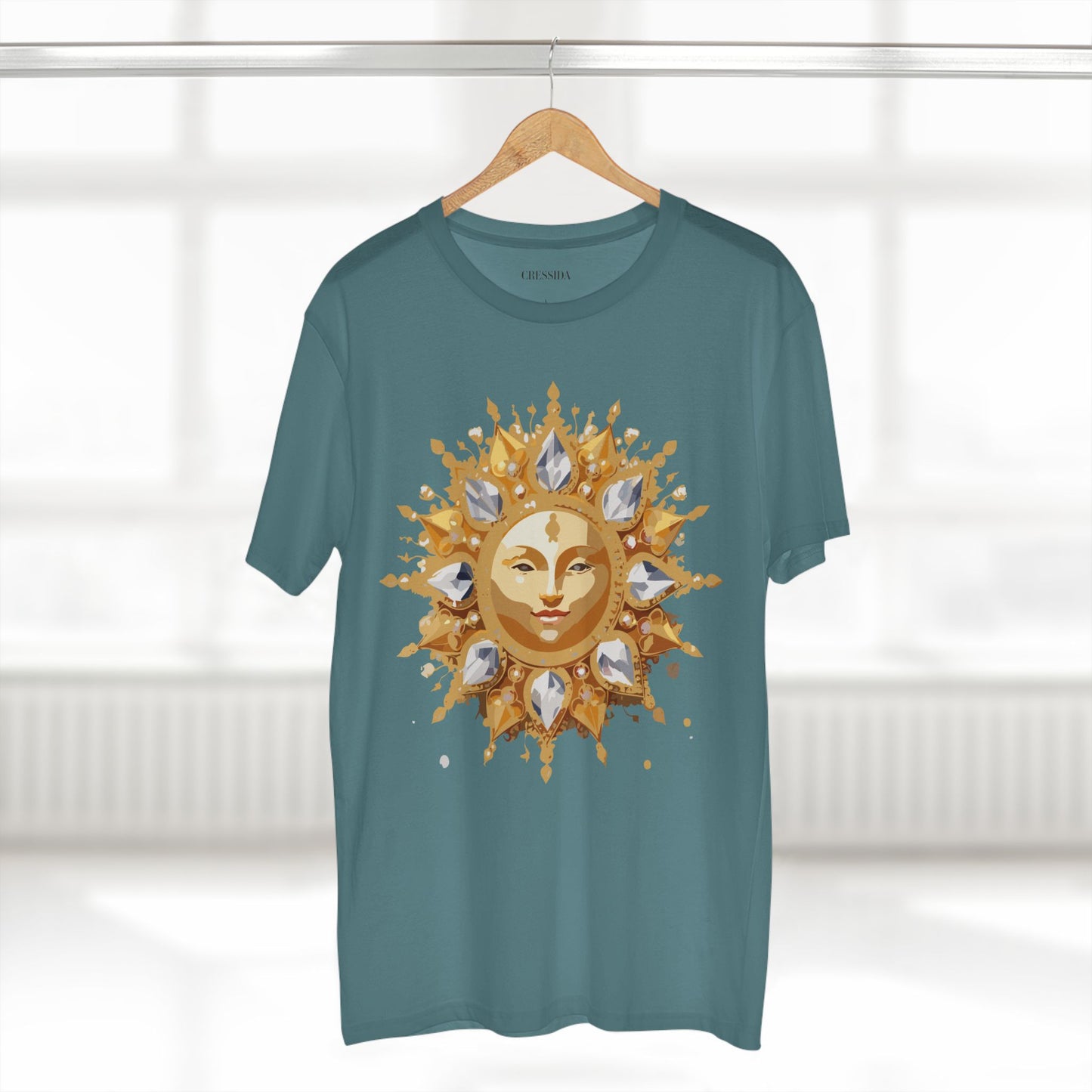 Sun Shirt, Shirt with Sun, Tee Shirt with Gold Sun