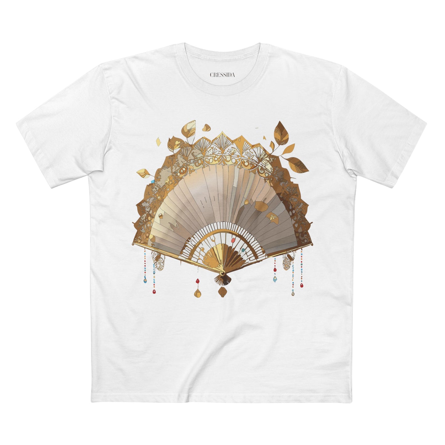 Fan shirt, Shirt with Fan, Tee Shirt with Antique Fan