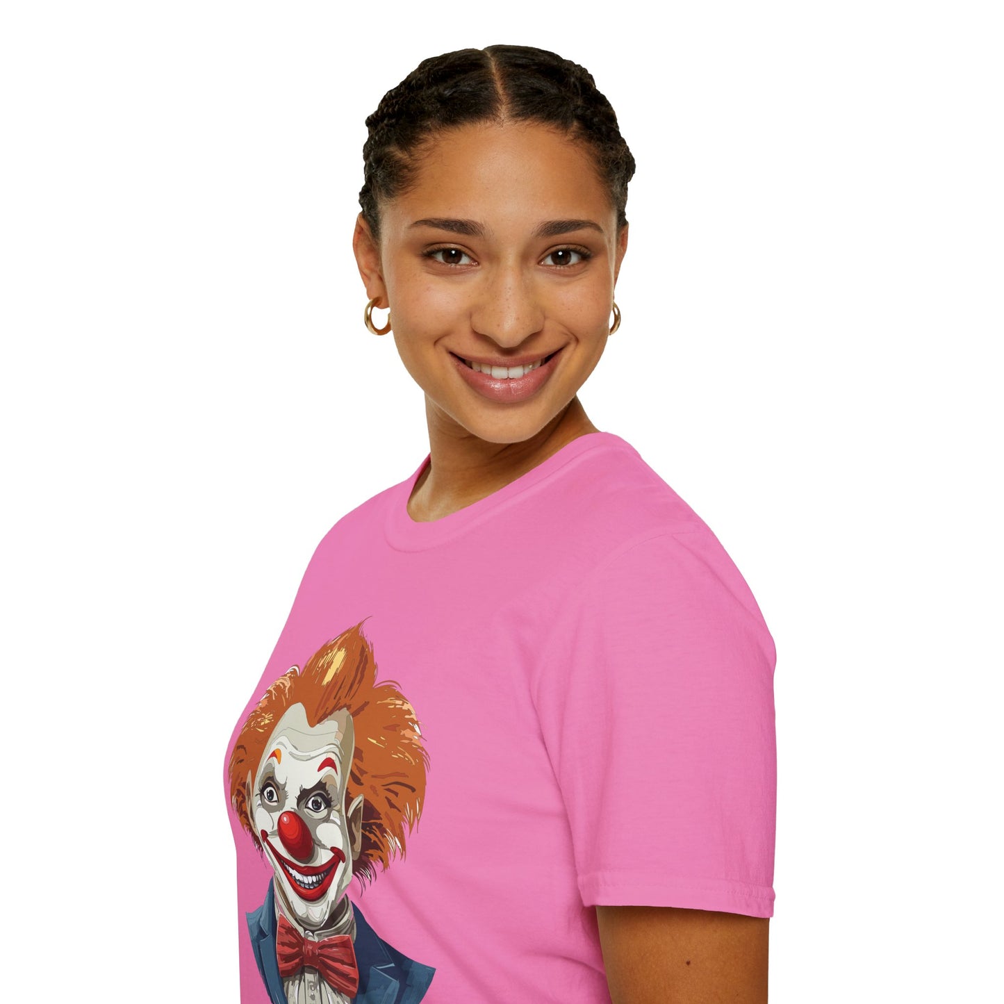 Clown Shirt, T Shirt with Clown, Funny Man Shirt, Tee Shirt with Funny Man, Circus Shirt, Shirt with Circus, Scary Man Shirt, Shirt with Scary Man