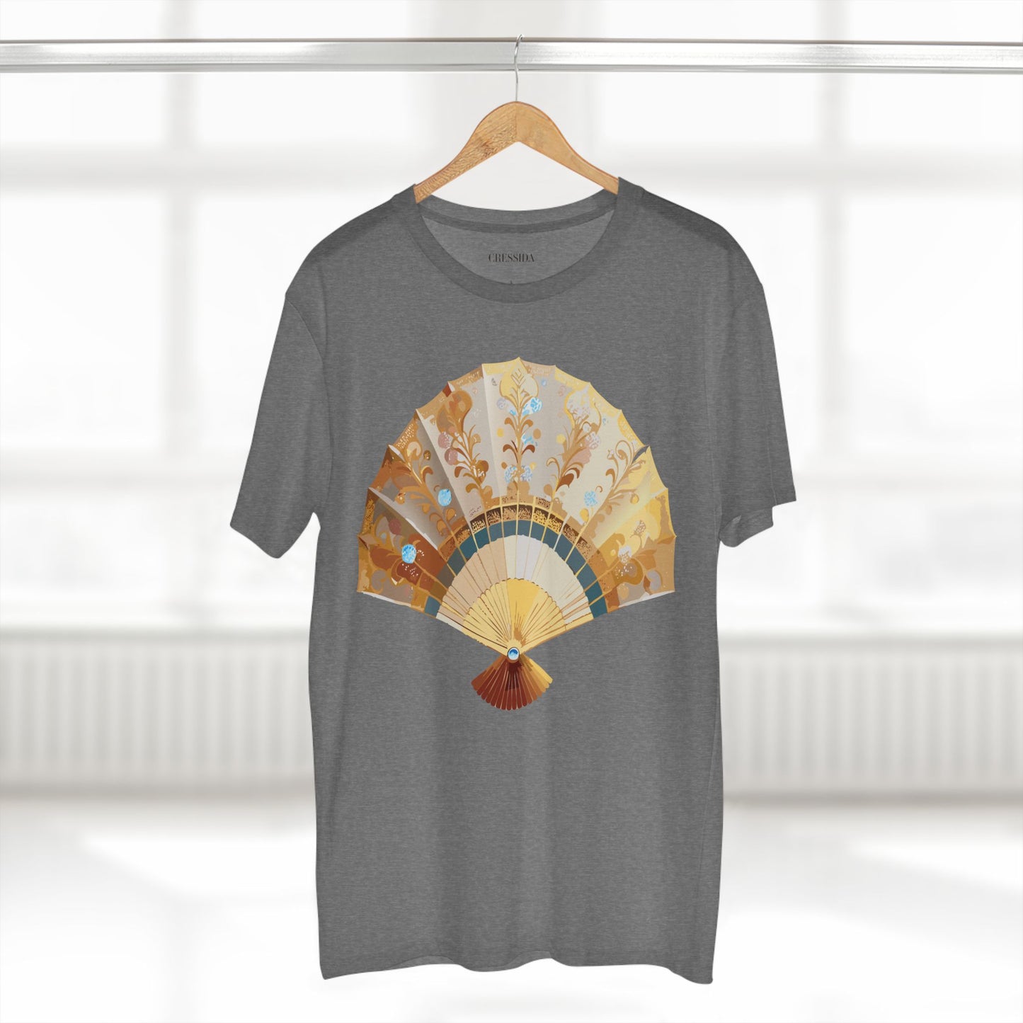 Fan shirt, Shirt with Fan, Tee Shirt with Antique Fan