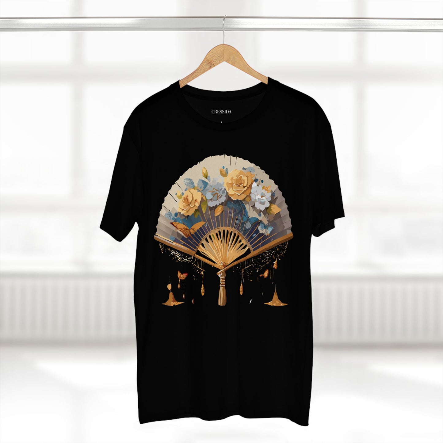 Fan shirt, Shirt with Fan, Tee Shirt with Antique Fan