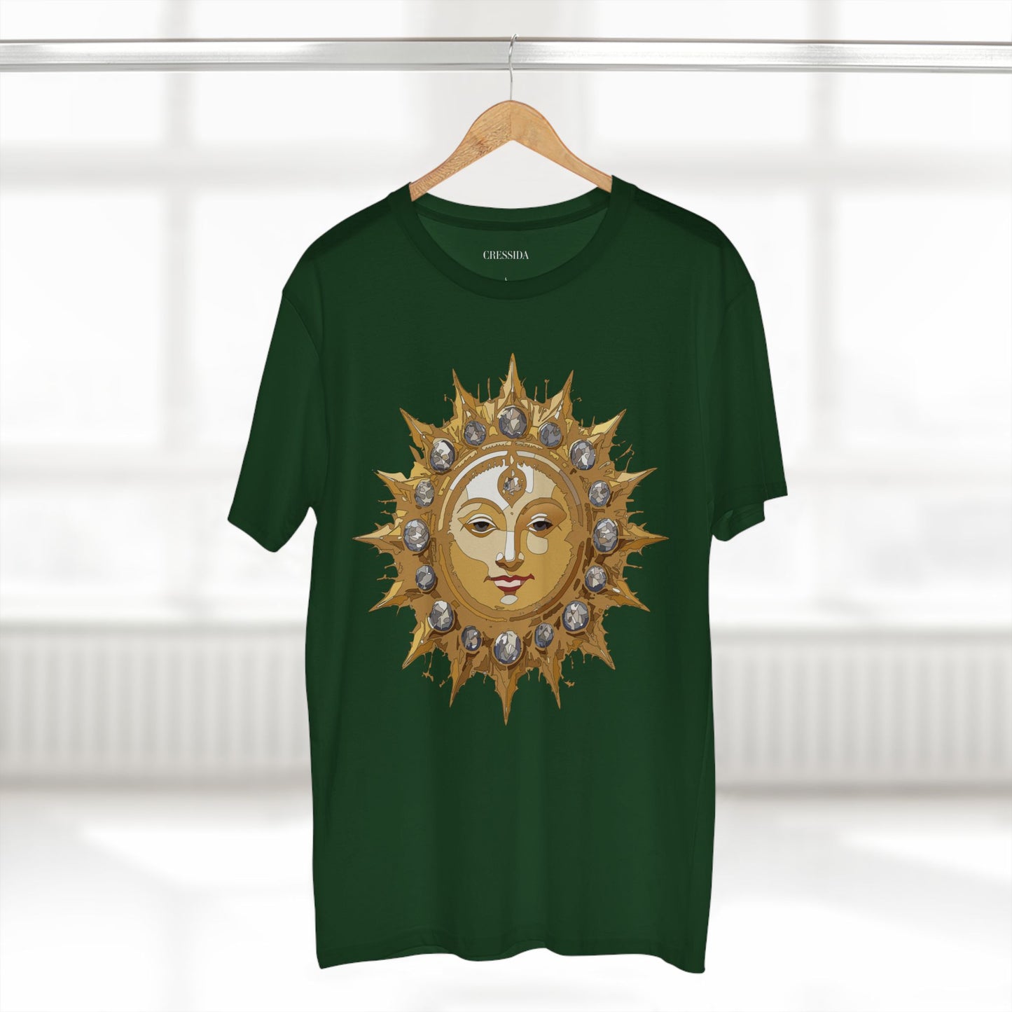 Sun Shirt, Shirt with Sun, Tee Shirt with Gold Sun